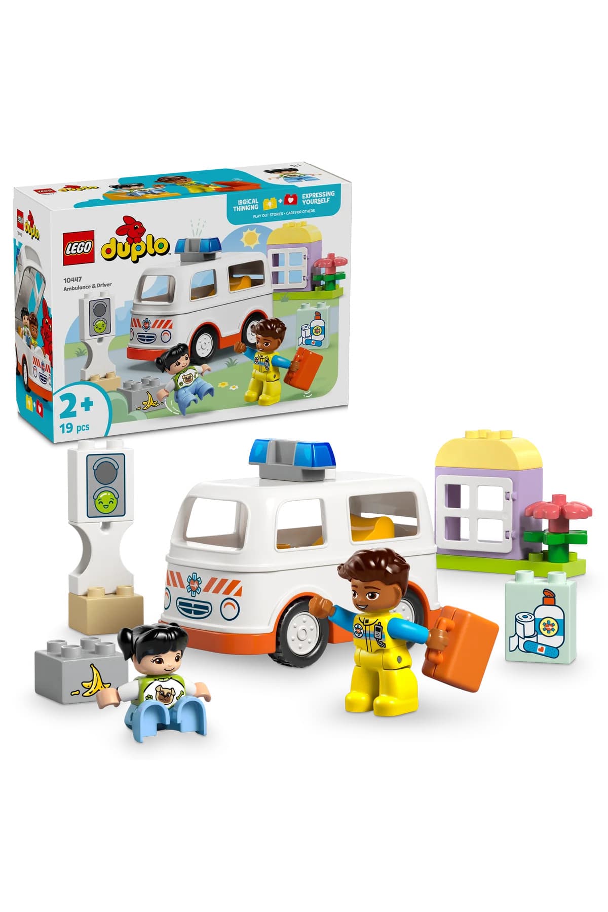 LEGO ® DUPLO® Ambulans ve Sürücü 10447 - 2+ Oyuncak Yapım Seti (19 Parça)