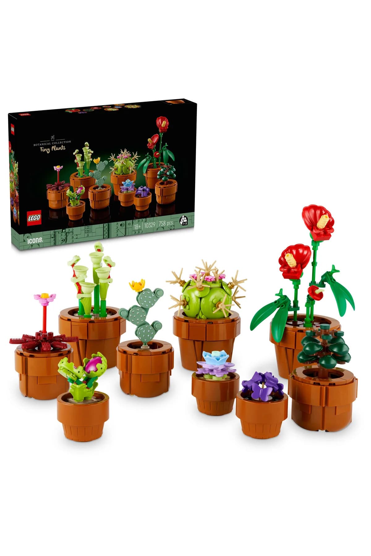 LEGO ® Botanicals Minik Bitkiler 10329 -18+ Yapım Seti (758 Parça)