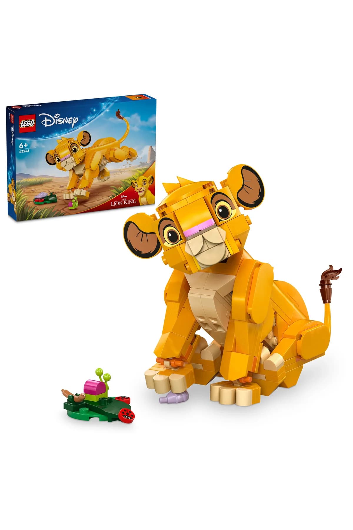 LEGO ® │ Disney Yavru Aslan Kral Simba 43243 - 6+ Oyuncak Yapım Seti (222 Parça)