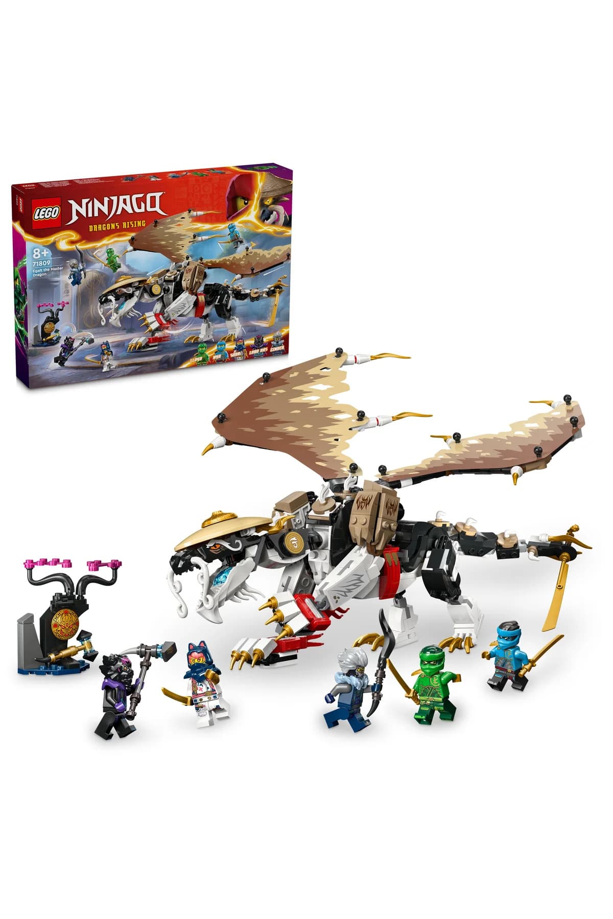 LEGO ® NINJAGO® Usta Ejderha Egalt 71809 - 8+ Çocuklar için Yaratıcı Oyuncak Yapım Seti (532P)
