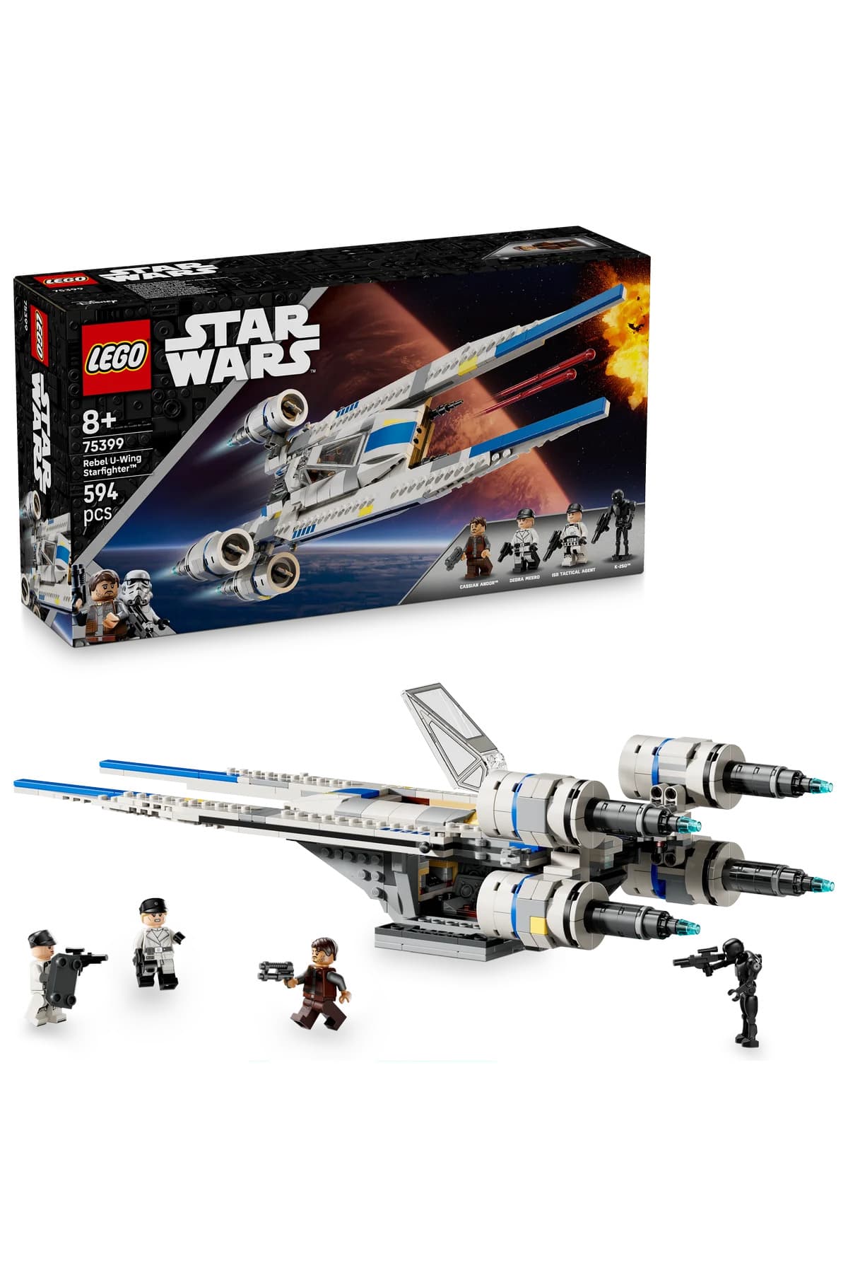 LEGO ® Star Wars: Andor™ Asi U-Wing Starfighter™ 75399 - 8+ Çocuklar için Oyuncak Yapım Seti (594P)