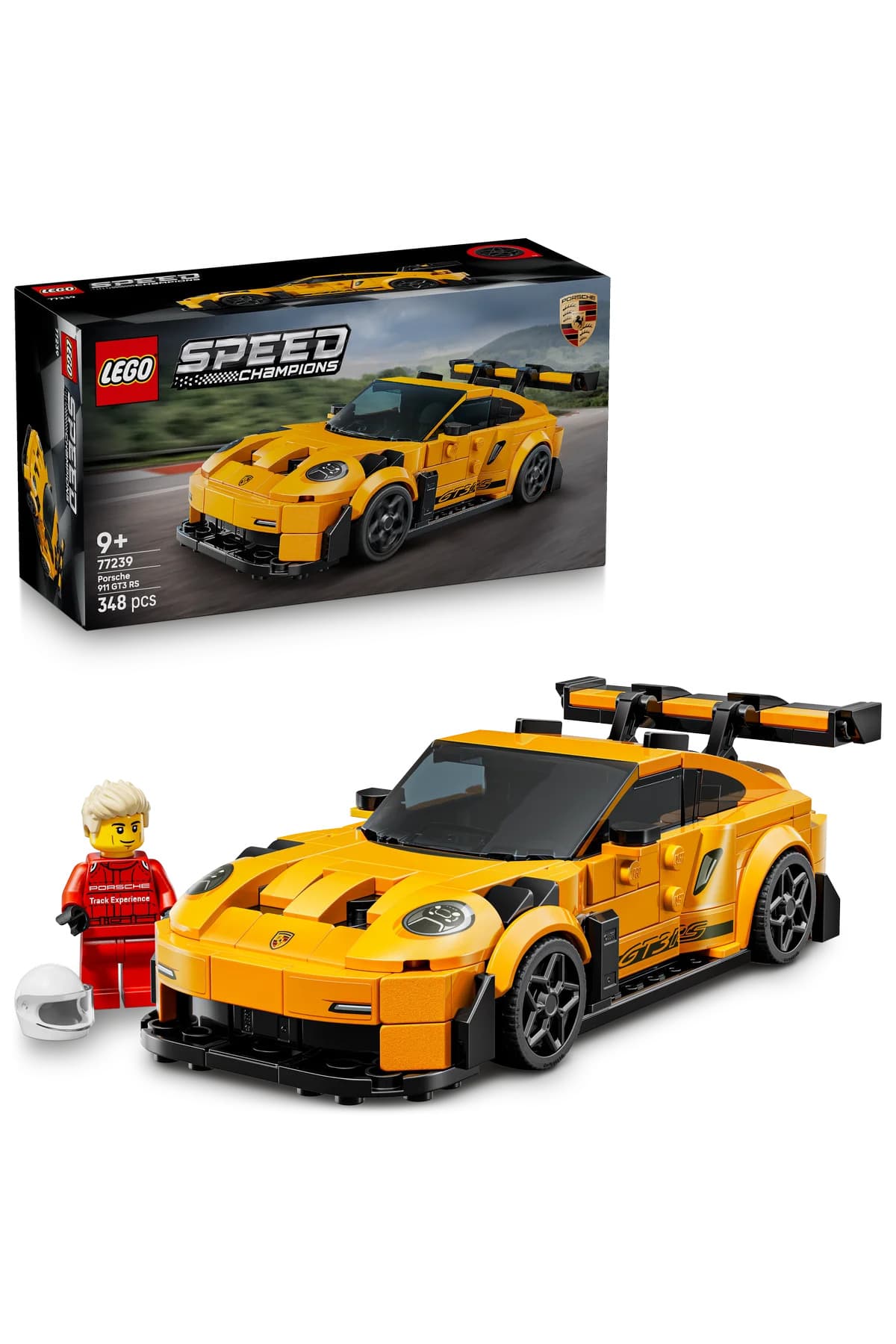 LEGO ® Speed Champions Porsche 911 GT3 RS Süper Araba 77239 - 9+ Oyuncak Yapım Seti (348 Parça)