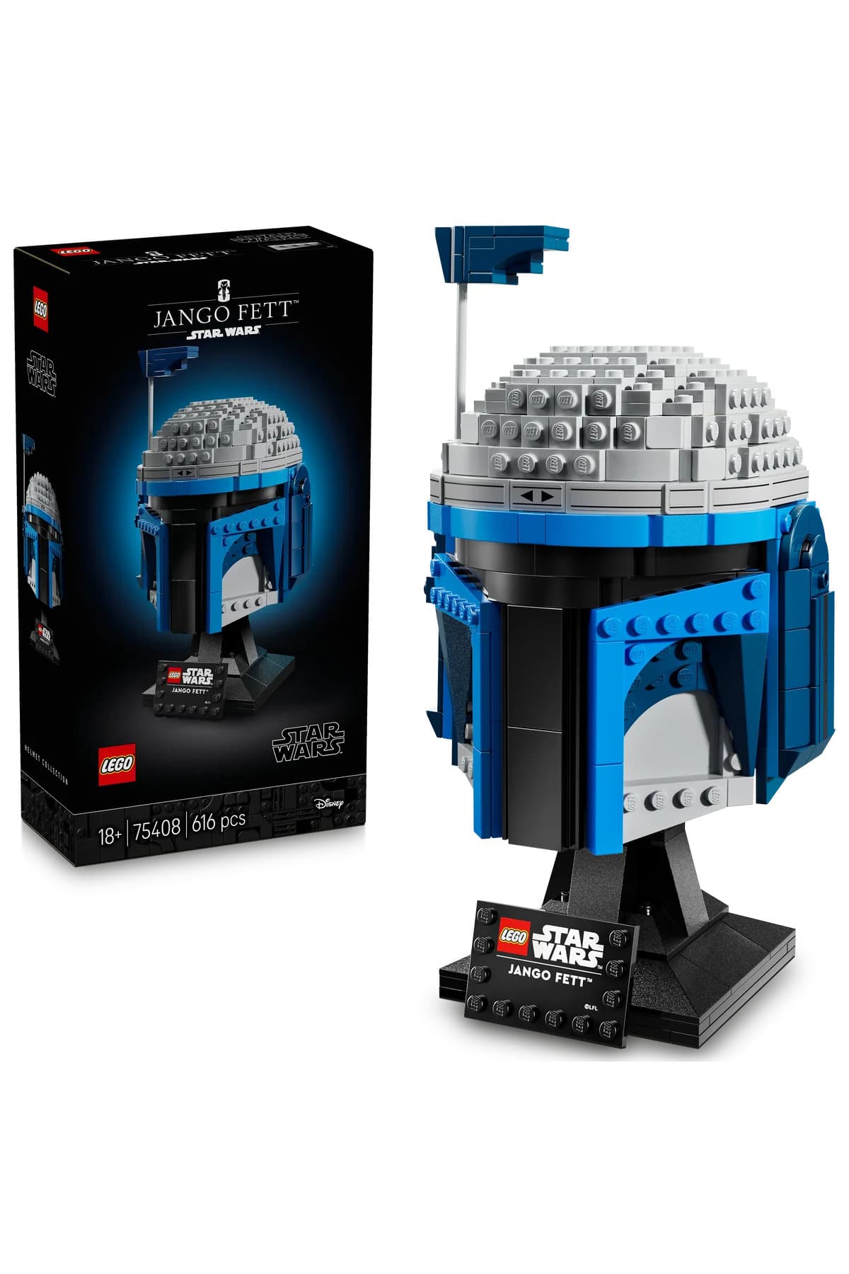 LEGO ® Star Wars: Klonların Saldırısı Jango Fett™ Kaskı 75408 - Yetişkinler için Model Yapım Seti (616P)