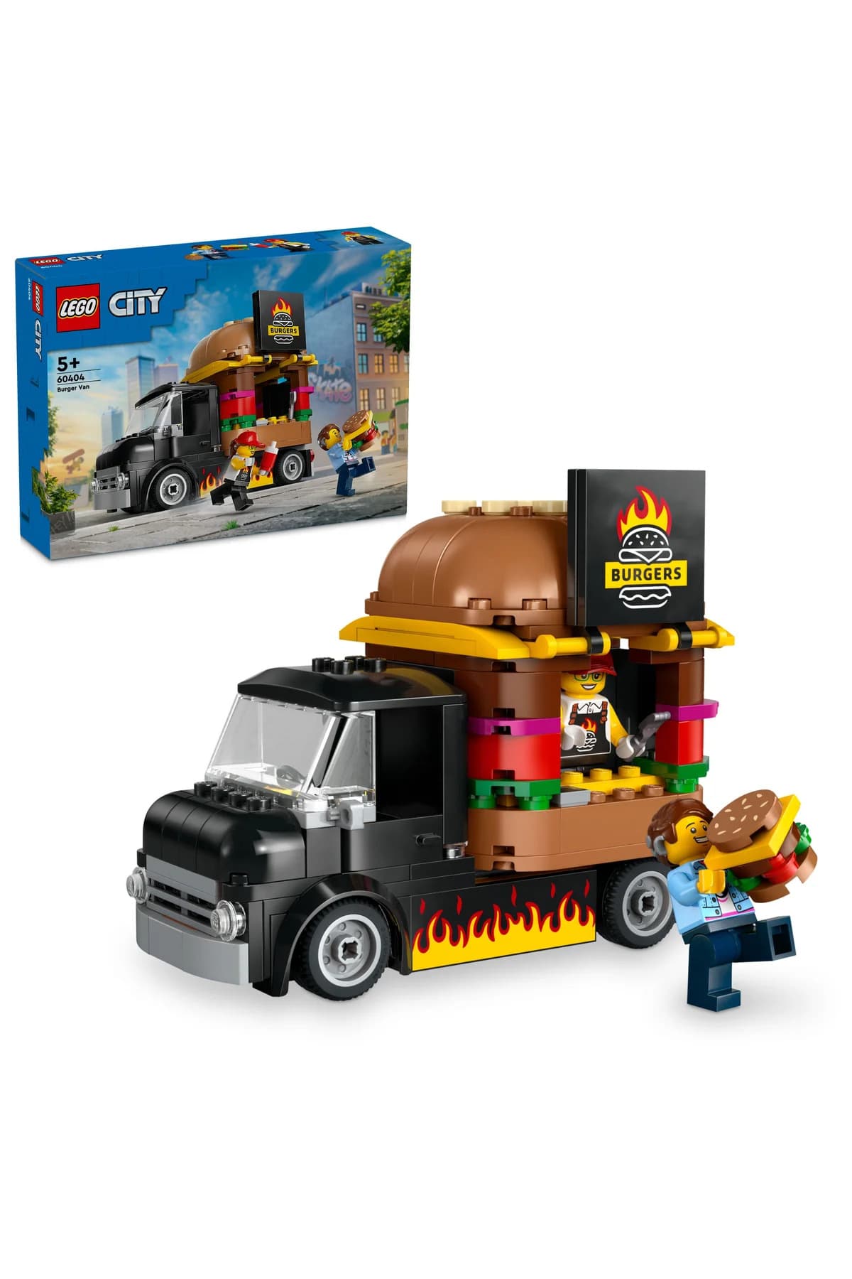 LEGO ® City Hamburger Kamyonu 60404 - 5+ için Yaratıcı Oyuncak Yapım Seti (194 P)