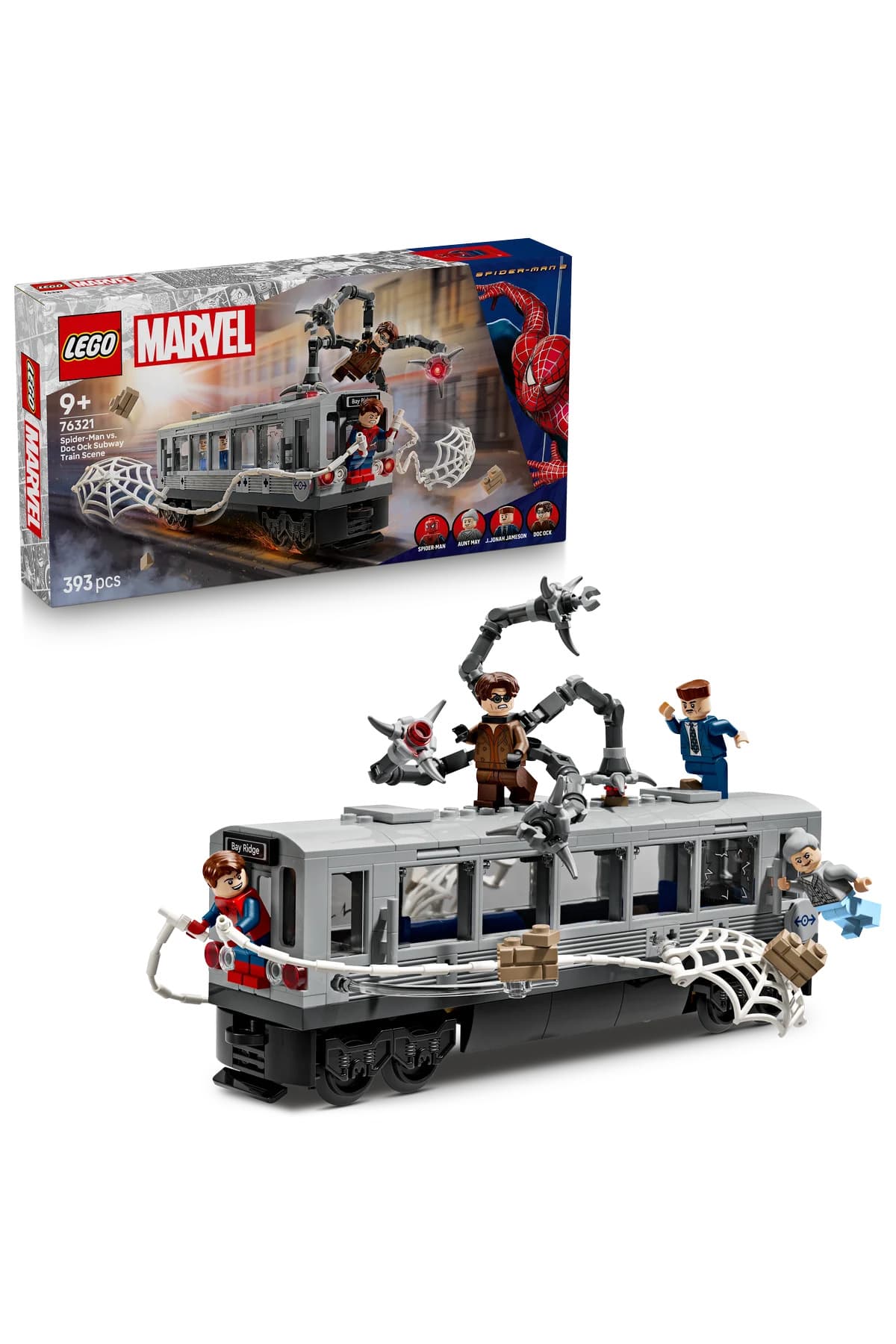 LEGO ® | Marvel Örümcek Adam ile Doktor Oktopus Metro Sahnesi 76321 - 9+ Yapım Seti (393 Parça)