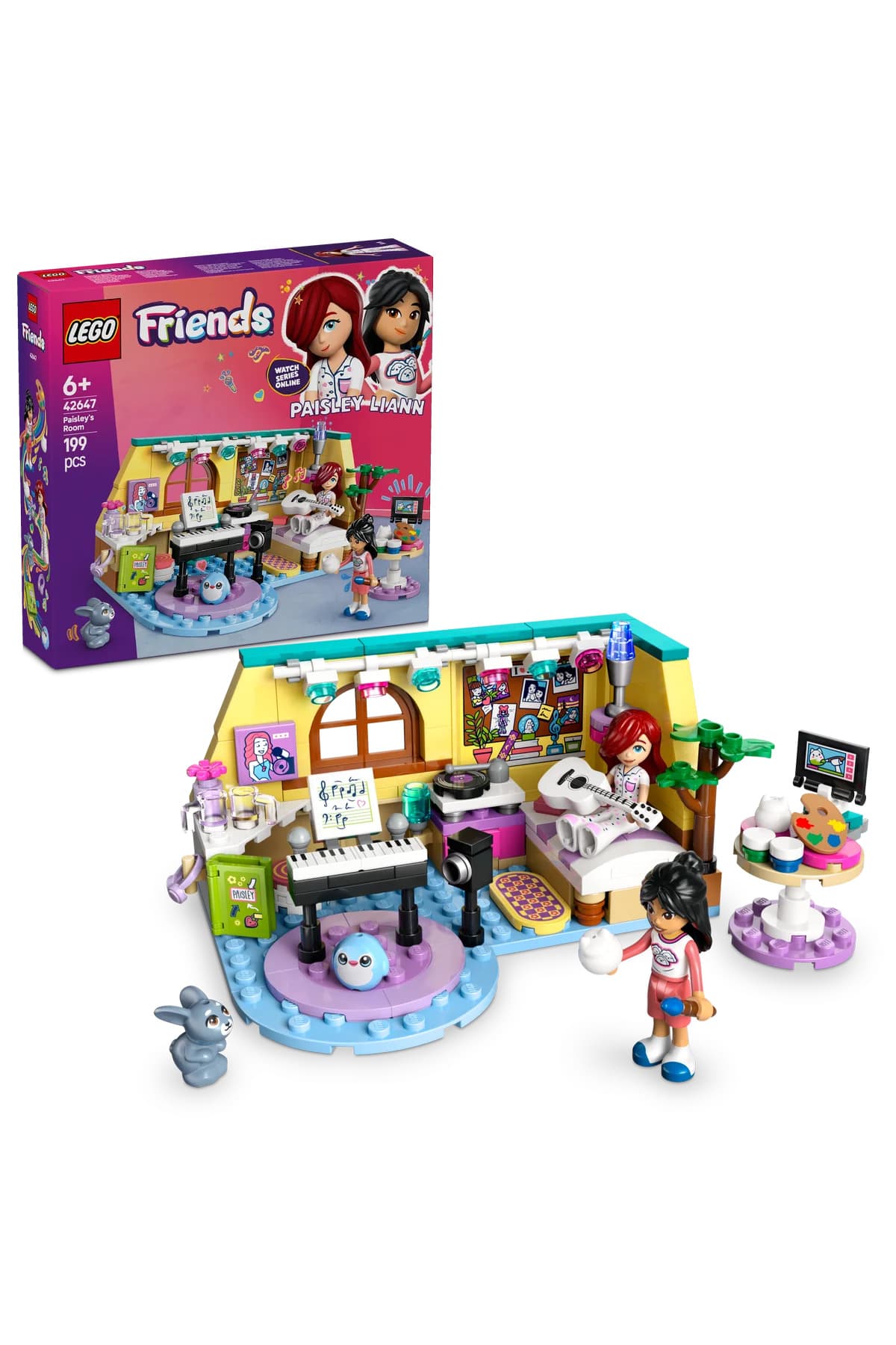 LEGO ® Friends Paisley'nin Odası 42647 - 6+ Oyuncak Yapım Seti (199 Parça)