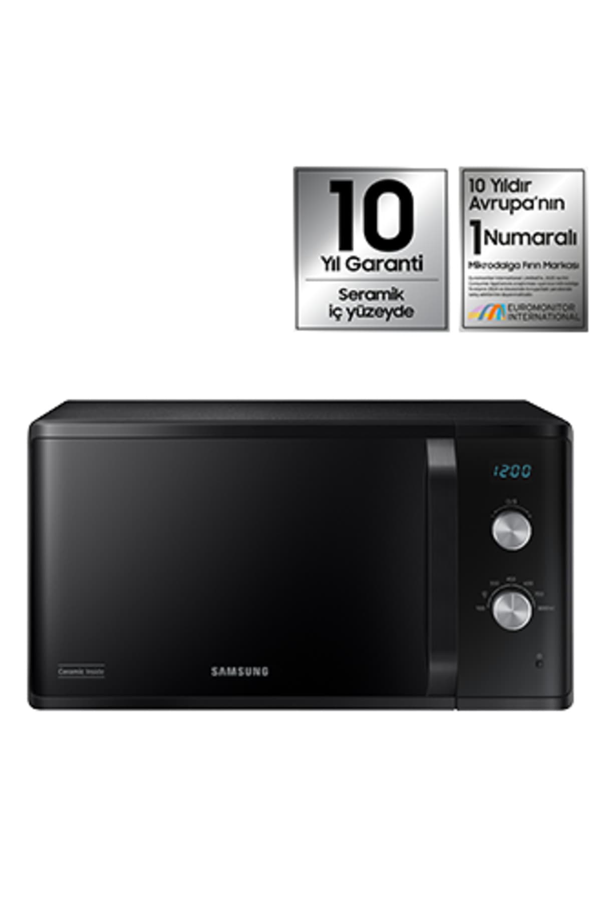 Samsung MS23K3614AK 23L Mikrodalga Fırın - Siyah