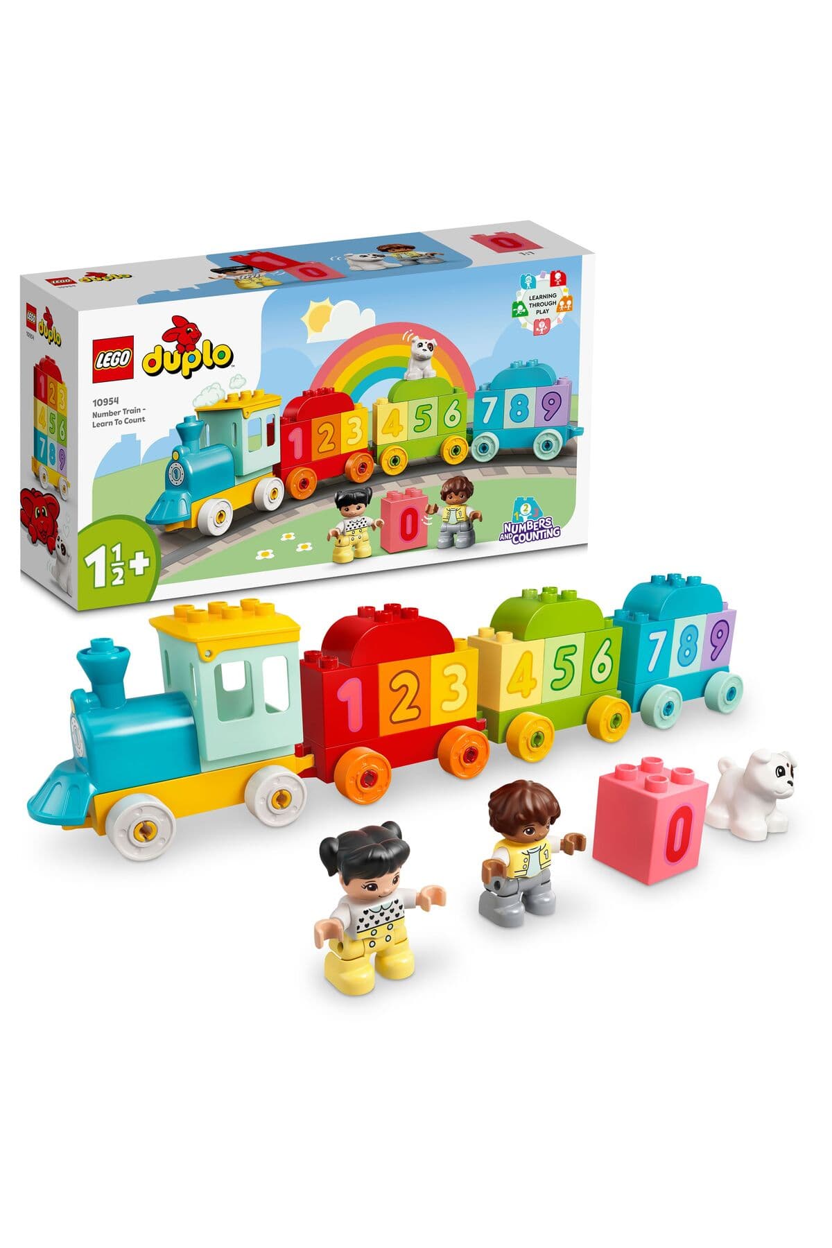 LEGO ® DUPLO® İlk Sayı Treni - Saymayı Öğren 10954 - 1/2+ Eğitici Oyuncak Yapım Seti (23P)