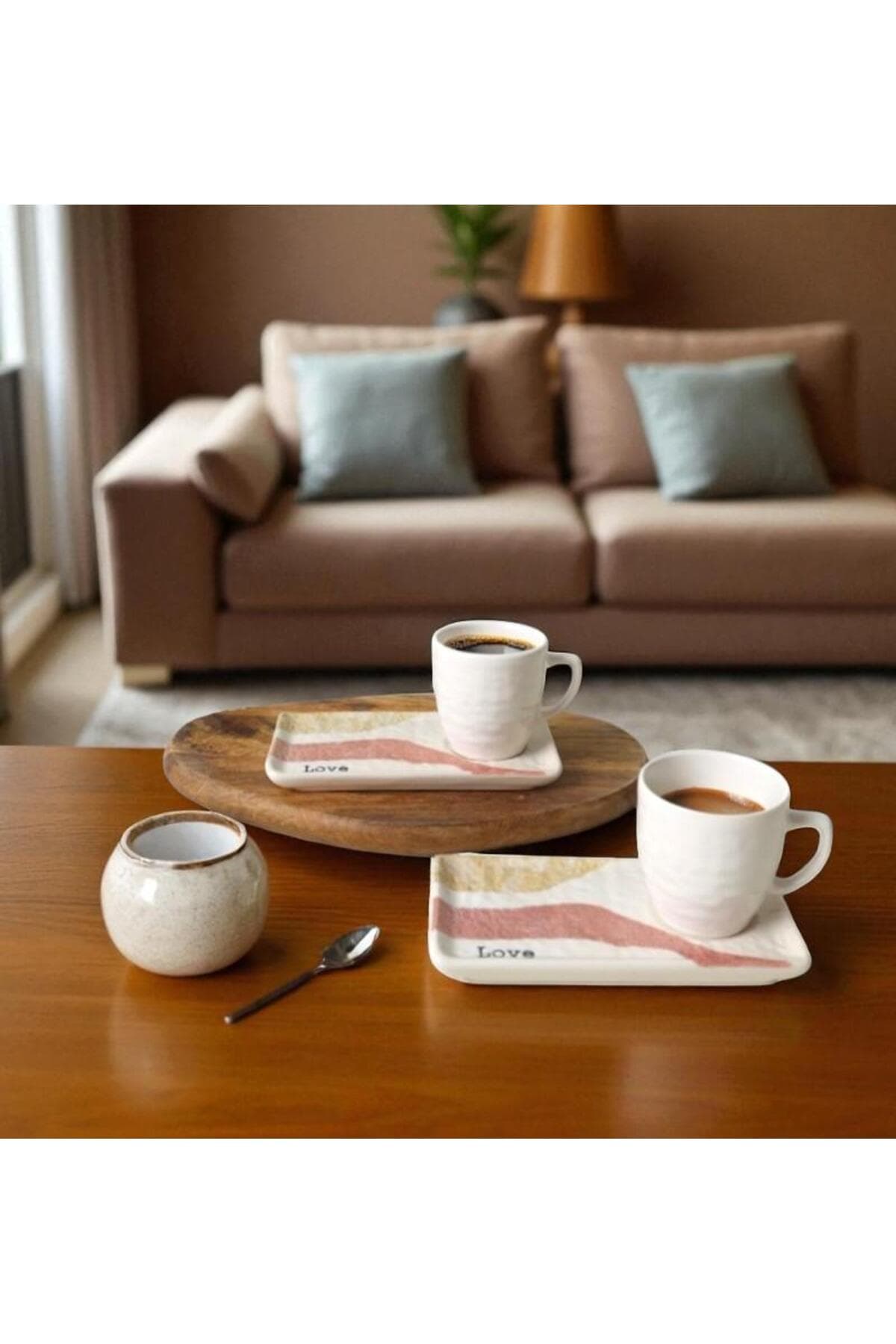Denia Home | Love | 2'li Özel Tasarım Fincan Takımı