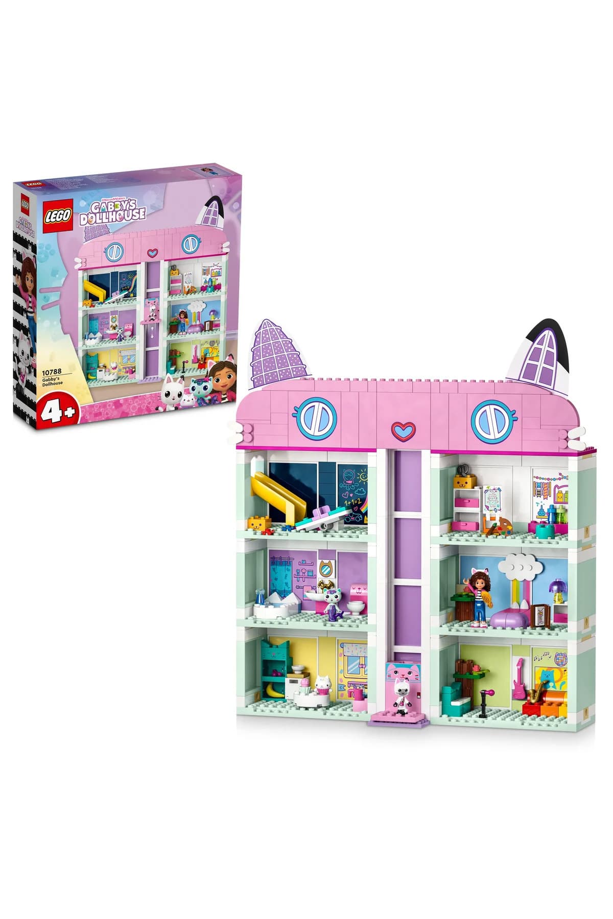 LEGO ® Gabby's Dollhouse Gabby's Dollhouse 10788 - 4+ Yaratıcı Oyuncak Yapım Seti (498P)