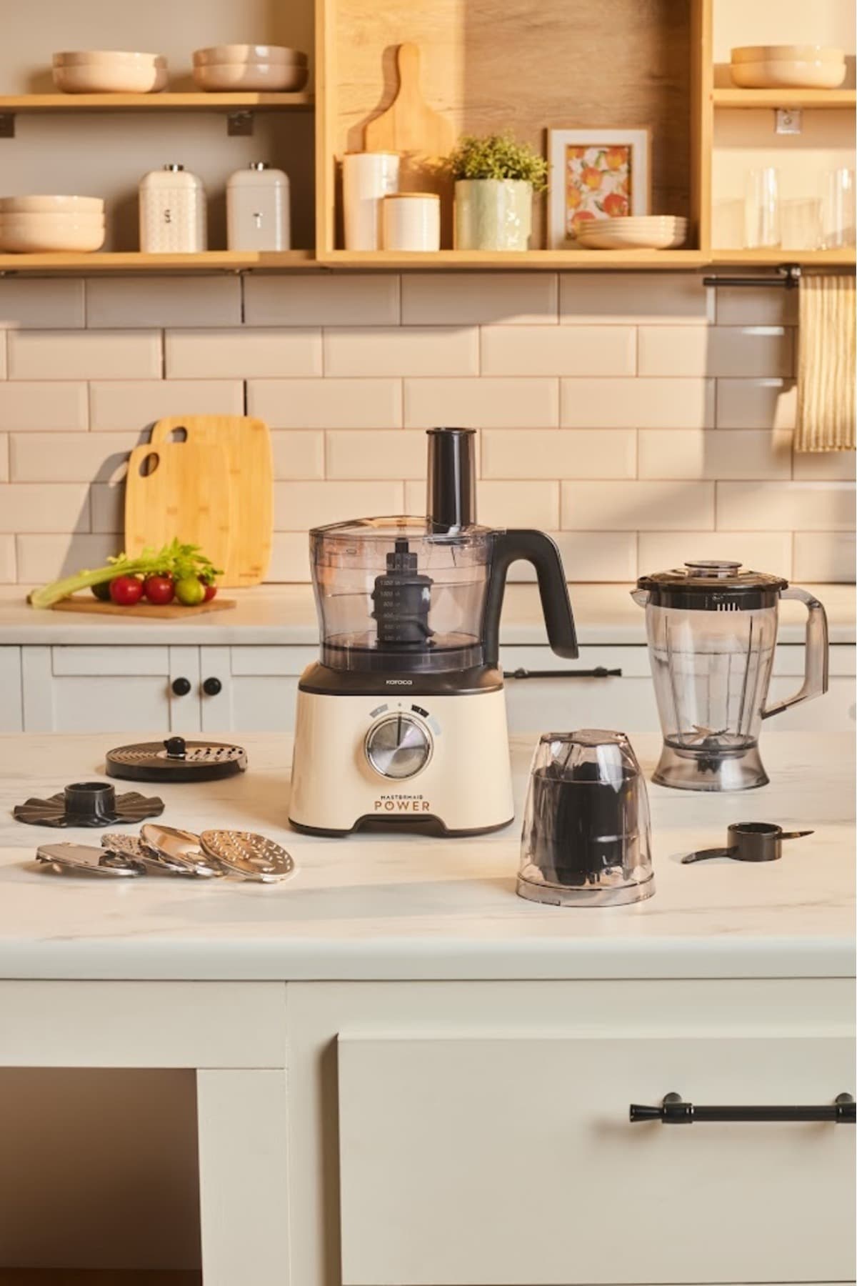 Karaca Mastermaid Power Multifunctional 10 In 1 Soft Cream Mutfak Robotu, Blender Seti 2000w