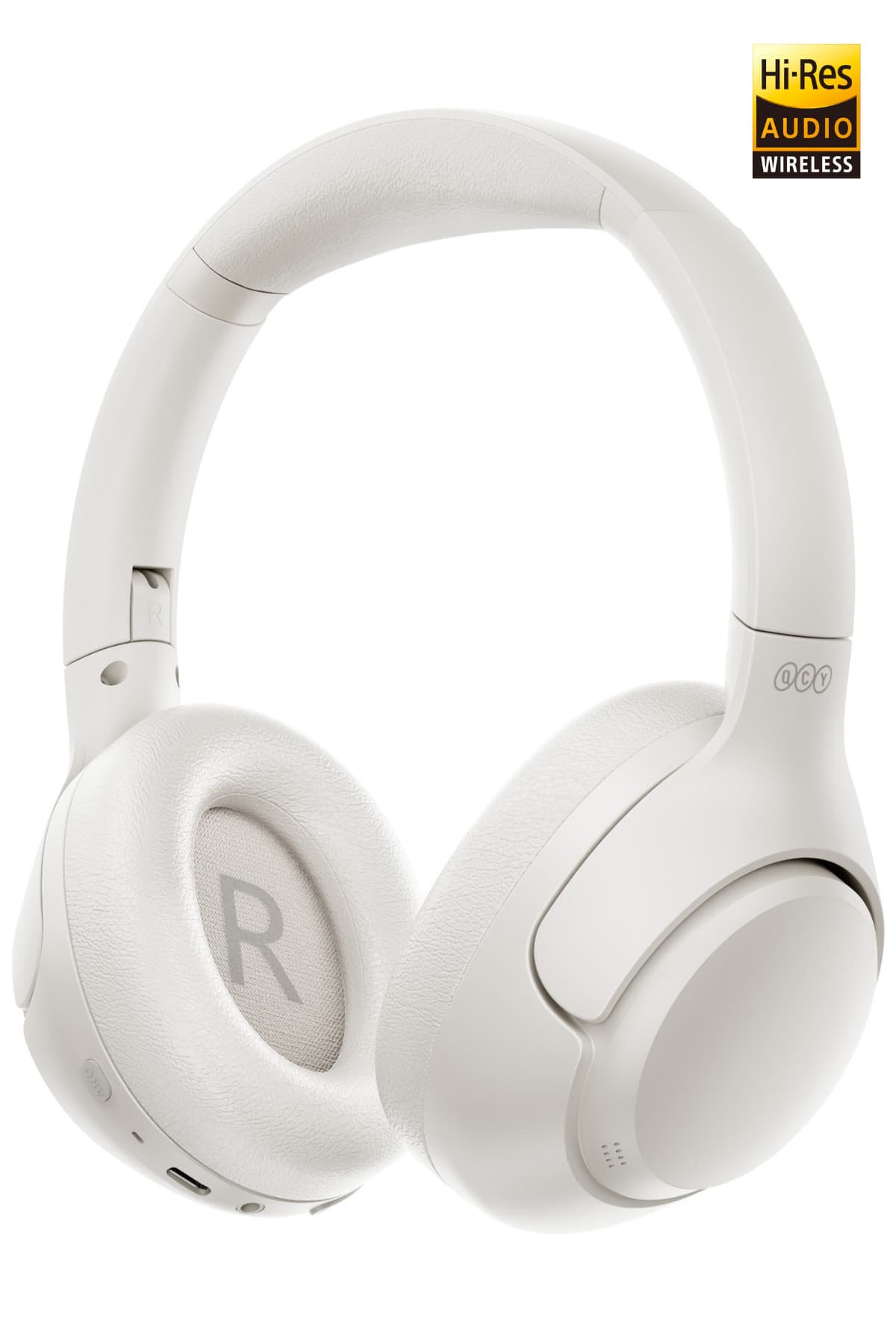 Qcy H3 Hybrid ANC Hi-Res Bluetooth 5.3 Kafaüstü Kablosuz Kulaklık Çift Cihaz Desteği Beyaz