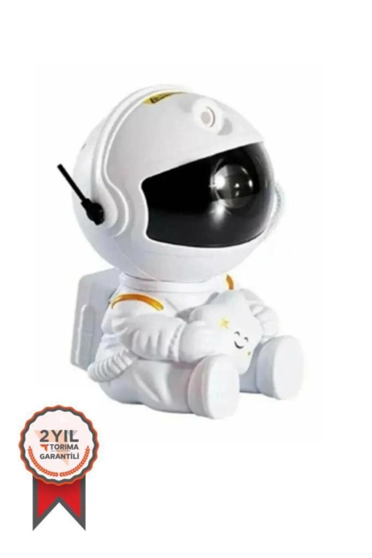 Torima Astronot Projektör Işıklı Galaksi Samanyolu Yıldız Gece Lambası Lw6 Mini Beyaz