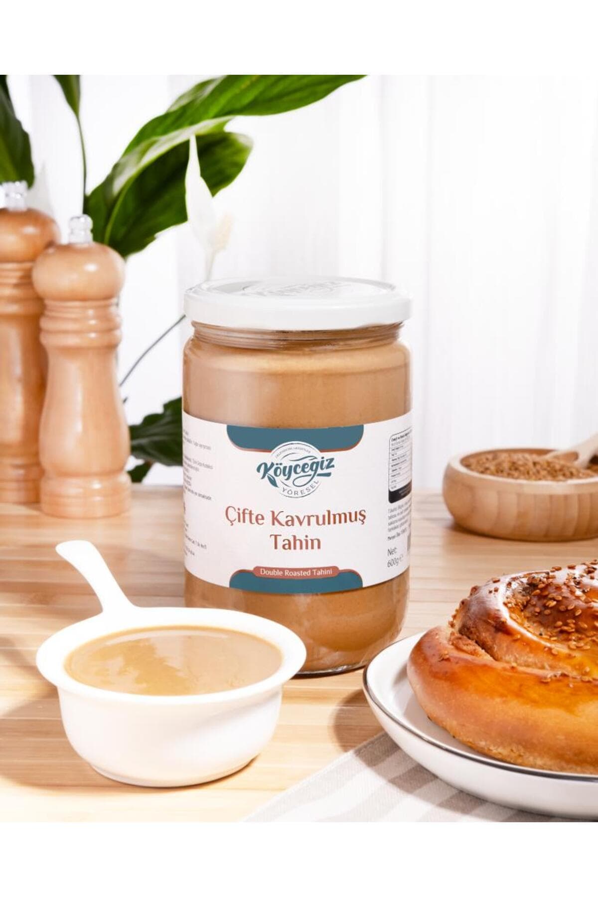 kb köyceğiz yöresel Çifte Kavrulmuş Tahin 600 G Cam Kavanoz