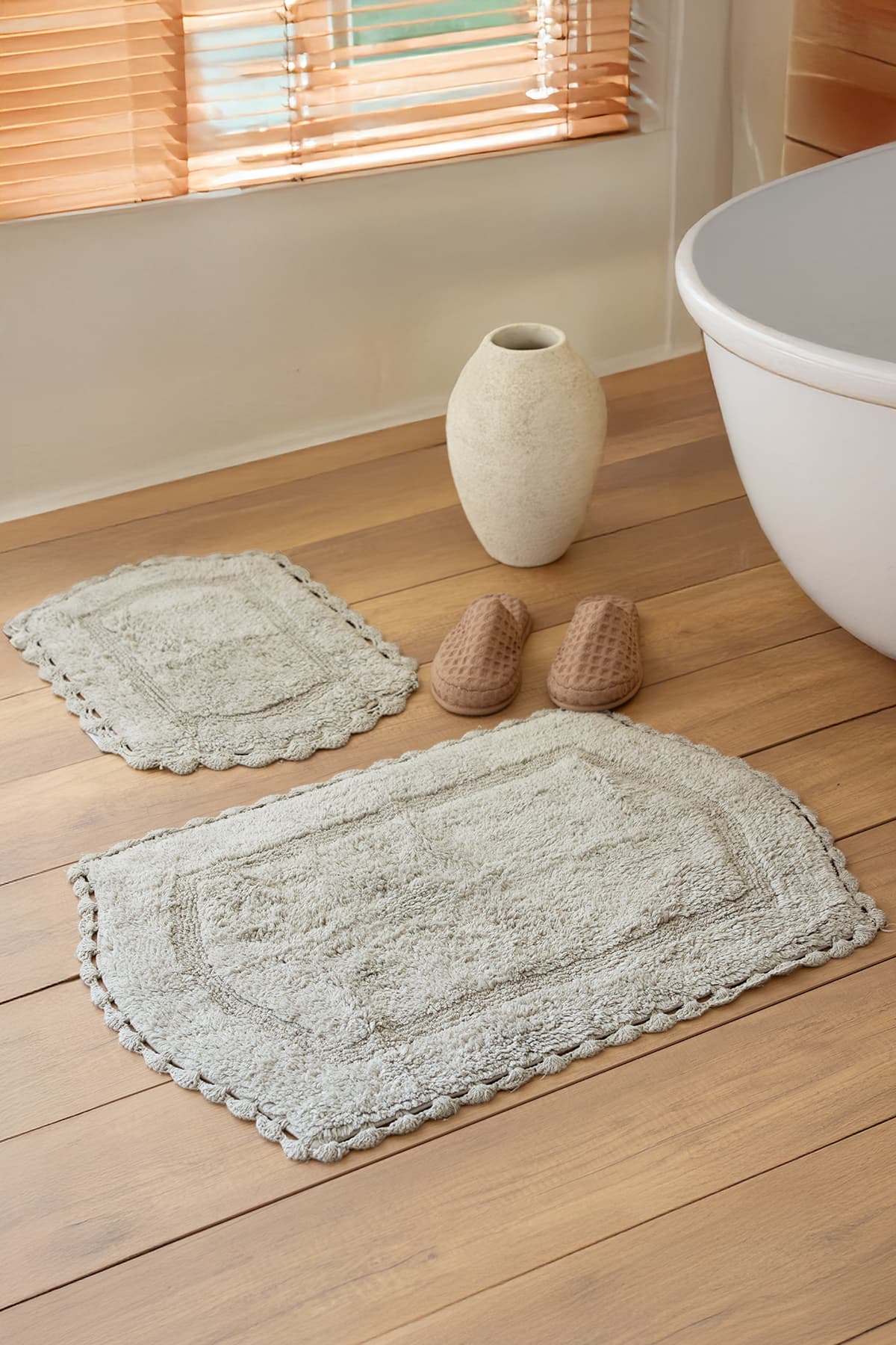 İrya Dale Banyo Paspası 2'li Gri 40x60 60x90