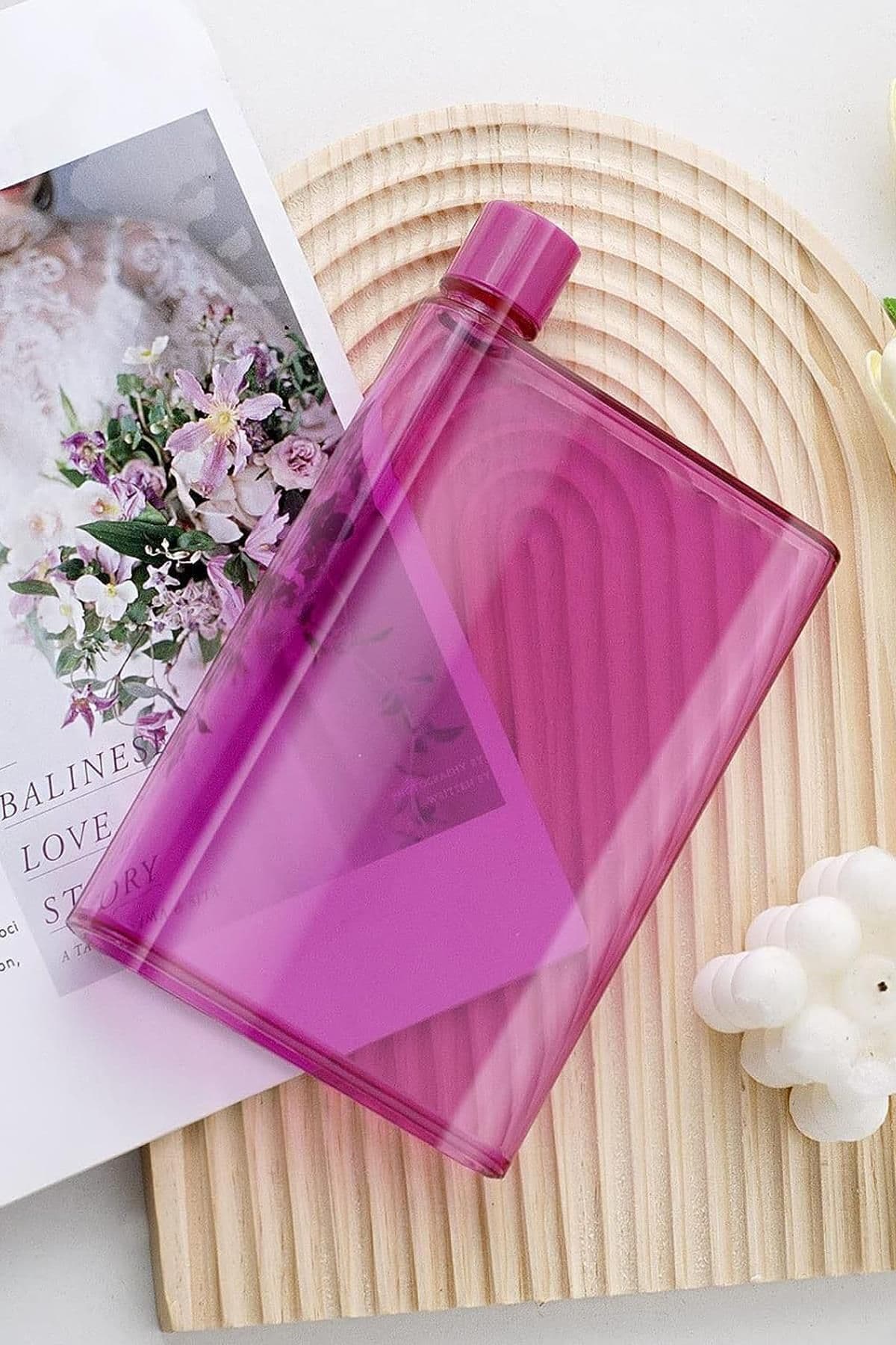 Perotti Sahara A5 MEMO 450ml Bottle Motivasyonel Su Matarası Notebook Sporcu Suluk Su Şişesi