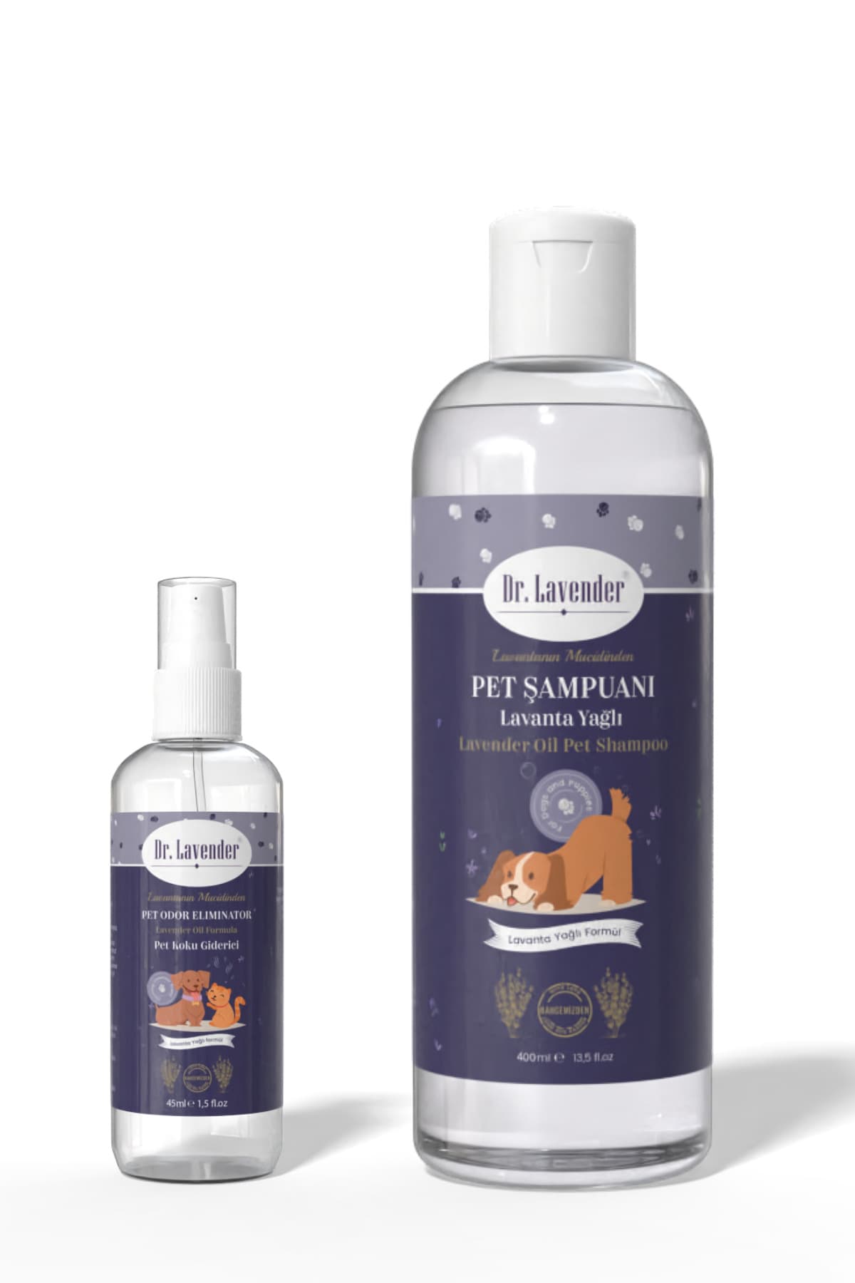Dr.Lavender Lavanta Yağlı Köpek Şampuanı 400 Ml & Pet Koku Giderici 45 Ml