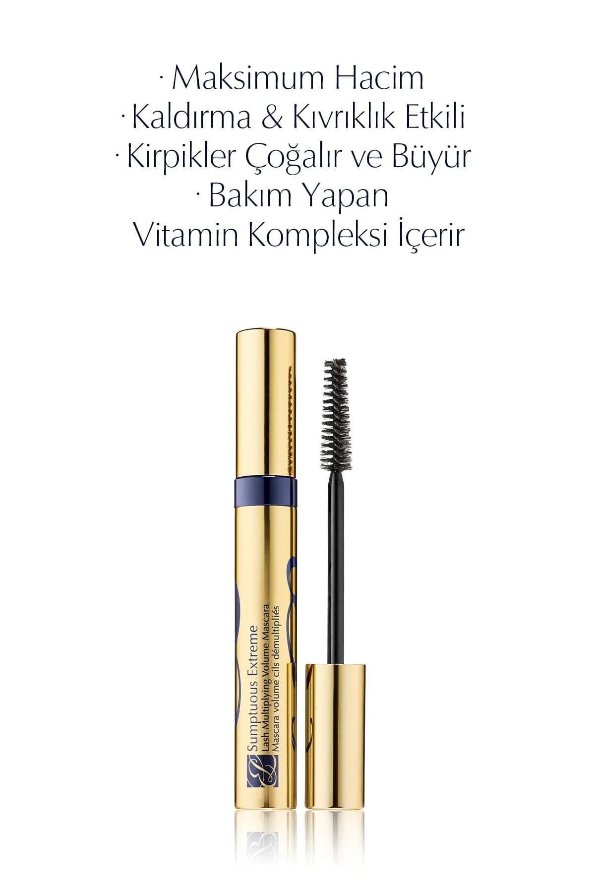 Estee Lauder Sumptuous Extreme Maskara, Siyah, 8ml (Kirpik Çoğaltan, Hacim Veren, Kıvrıklık & Kaldırma Etkili)