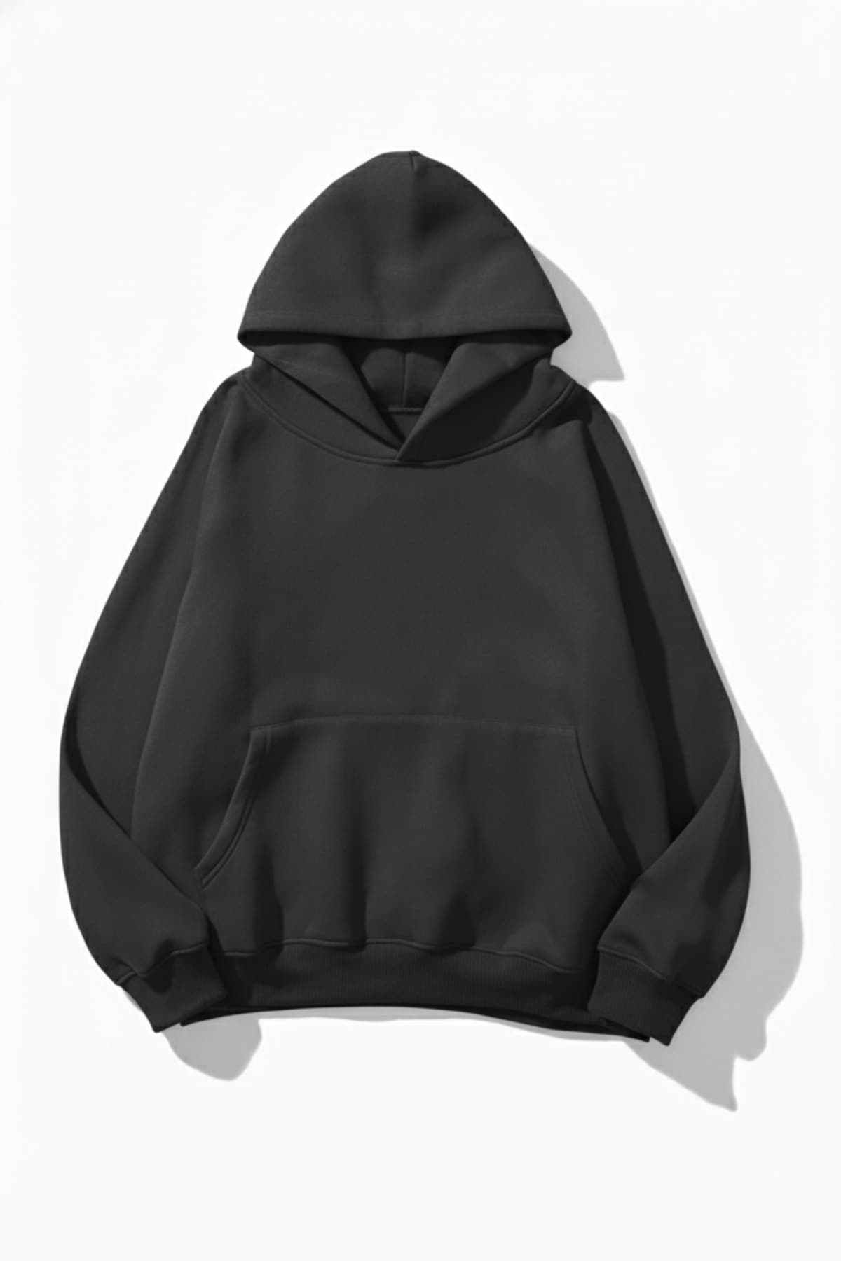 uyguntarz Unisex Yumuşak Dokulu 3 İplik Oversize Füme Sweatshirt