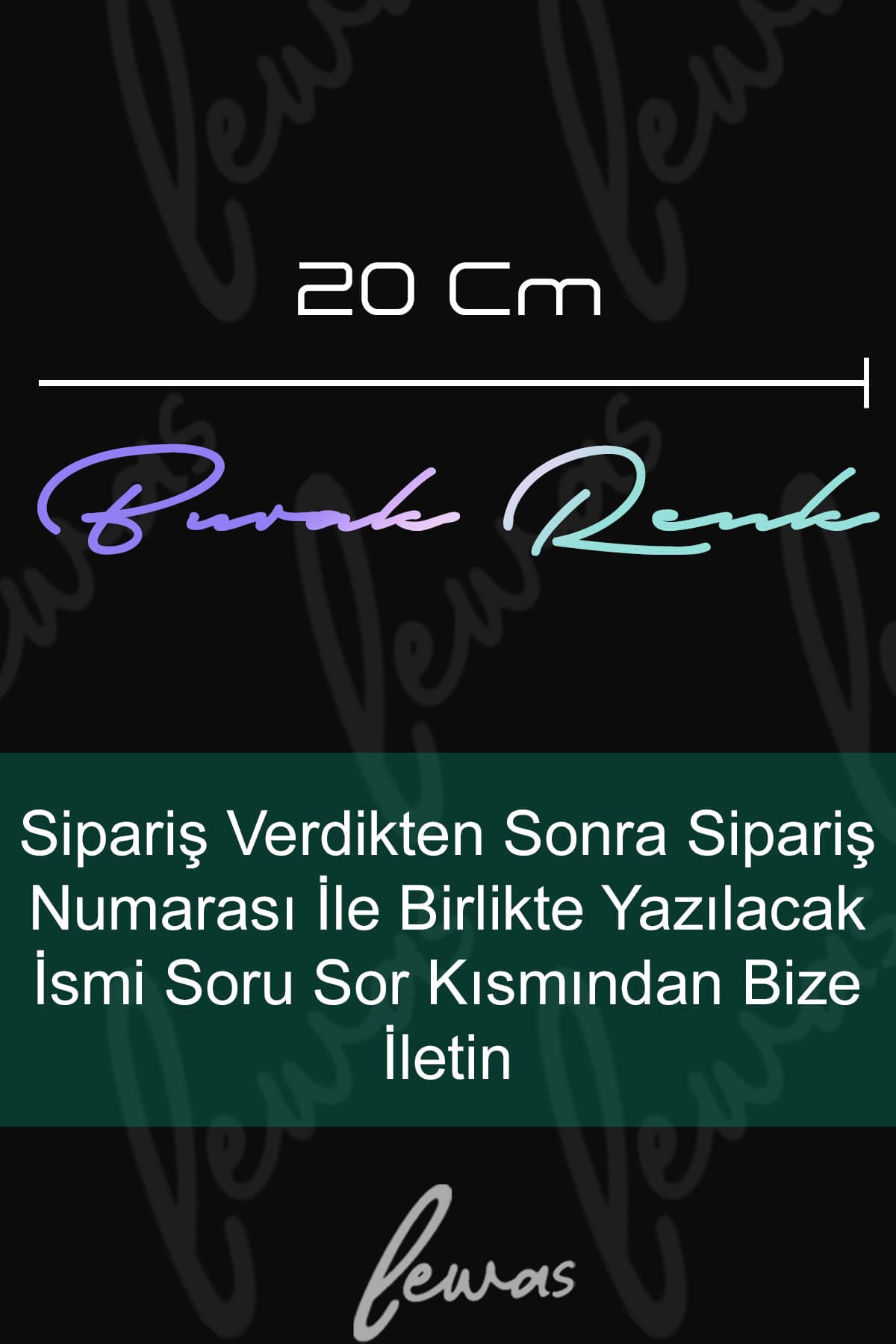 levvas Size Özel Ad Soyad İmza 20x3 Cm / İmza Etiket / Araç Sticker / Motor Sticker 1 adet