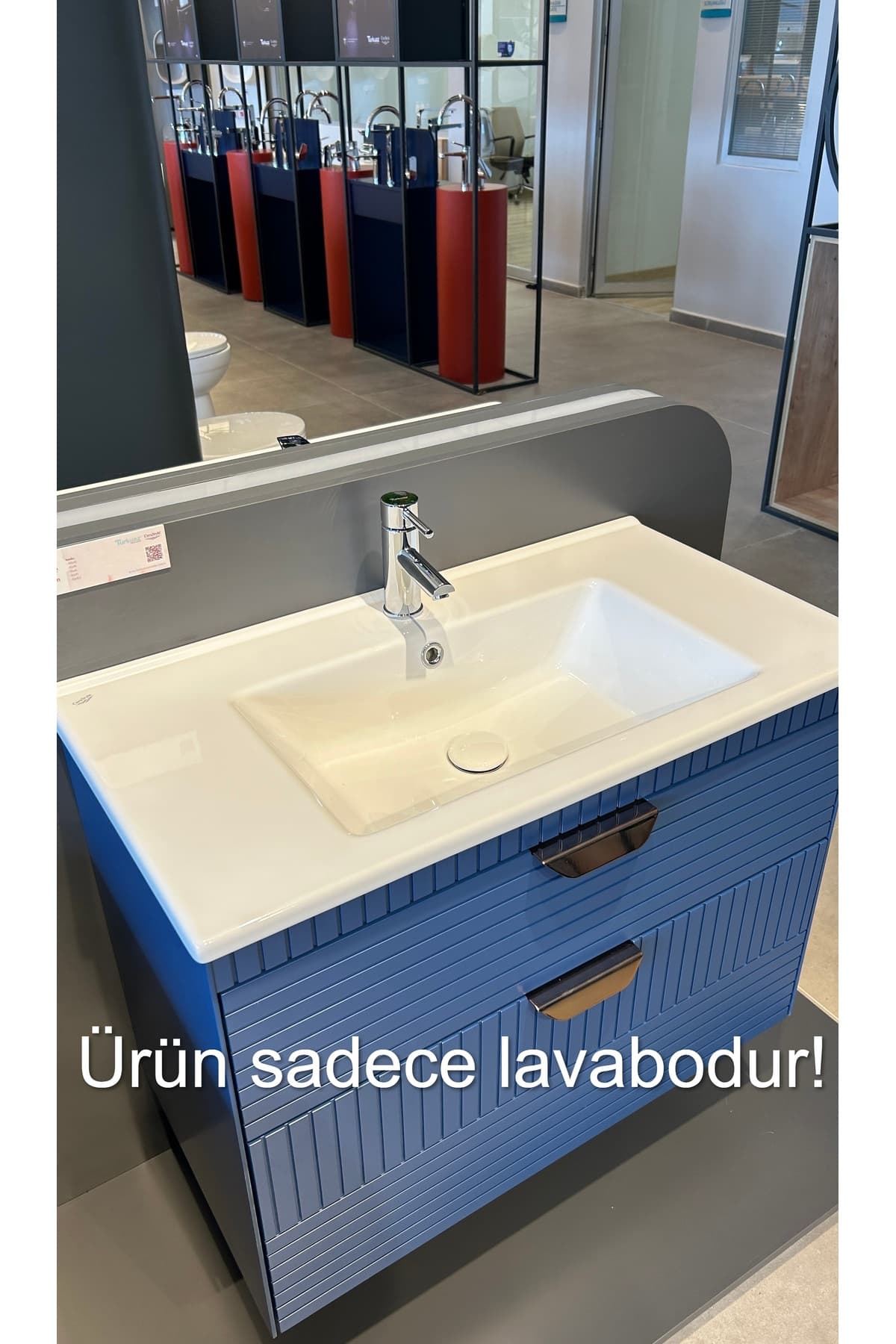 TURKUAZ Cerastyle Arte Etajerli Lavabo 75X45 Cm