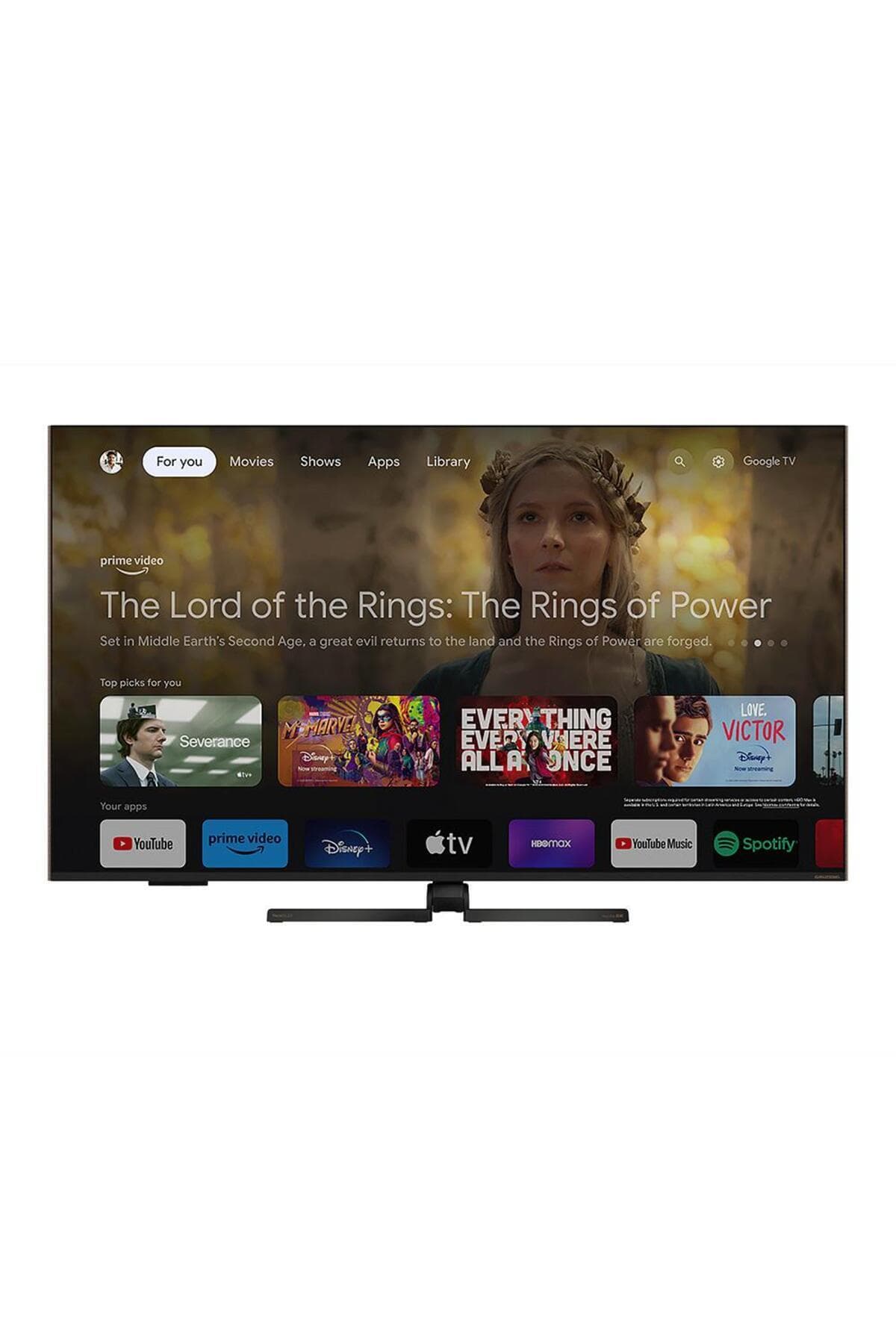 Grundig 55GQ950A 55inc 139 cm 4K UHD Google Smart QLED TV,Uydu Alıcılı