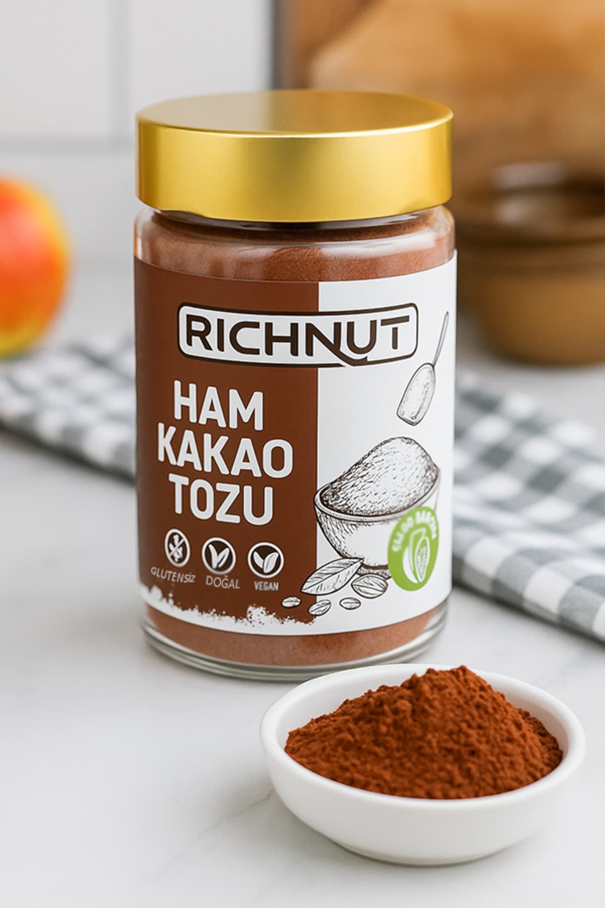 RİCHNUT Naturel Ham Kakao Tozu 140 gr