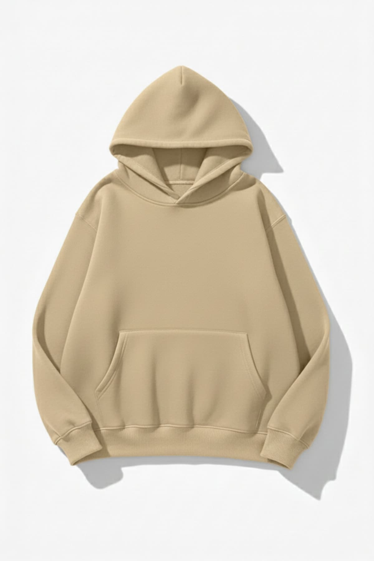 uyguntarz Unisex Yumuşak Dokulu 3 İplik Cream Oversize Sweatshirt