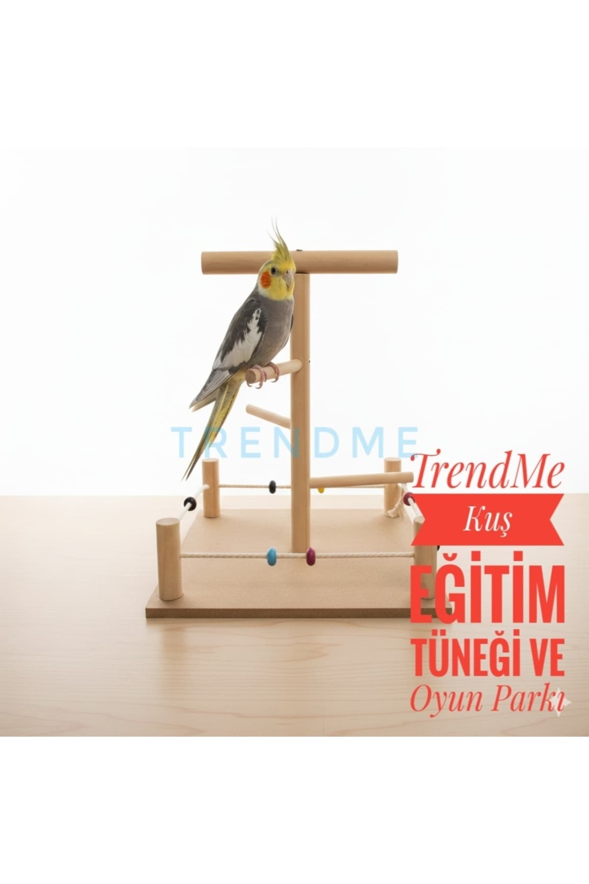 UniqBirdToys Trendme Kuş T Tüneği Eğitim Oyun Alanı