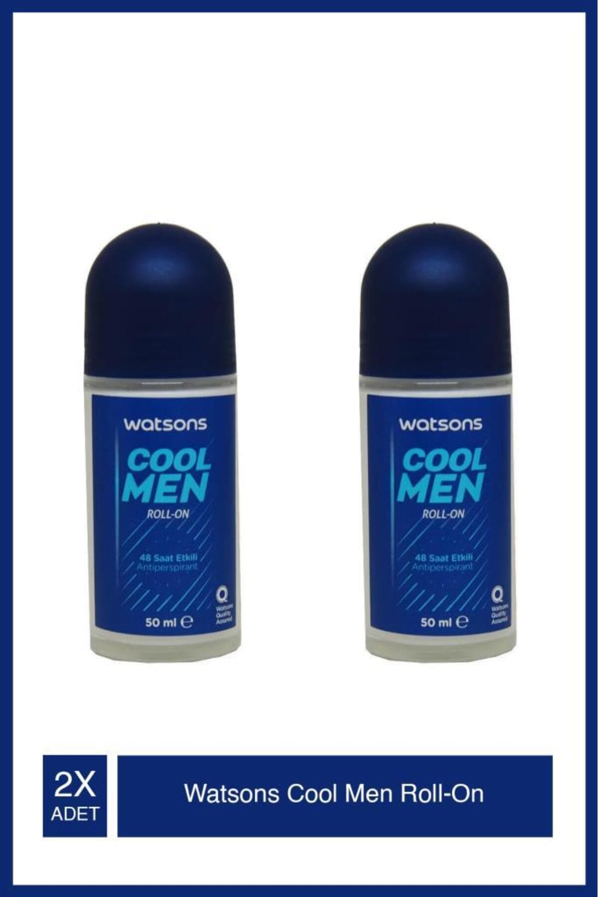 Watsons Cool Men 48 Saat Etkili Roll-On 50 Ml X2 Adet