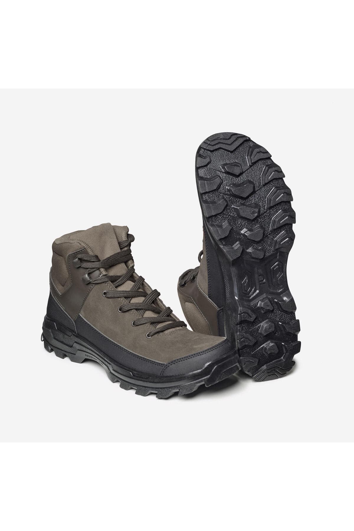 Decathlon Solognac Erkek Deri Avcı Botu - Kahverengi - Avcılık ve Doğa Gözlemi - Crosshunt 100 D