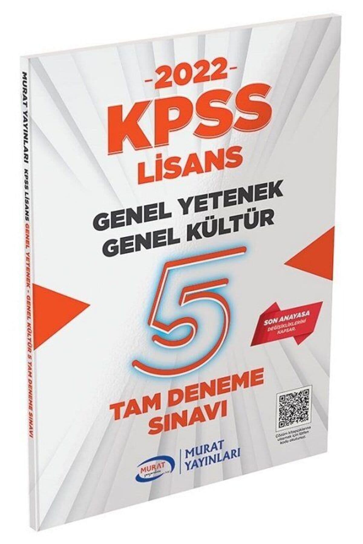 Murat Yayınları SÜPER FİYAT - Murat KPSS Genel Yetenek Genel Kültür Lisans 5 Deneme PDF Çözümlü