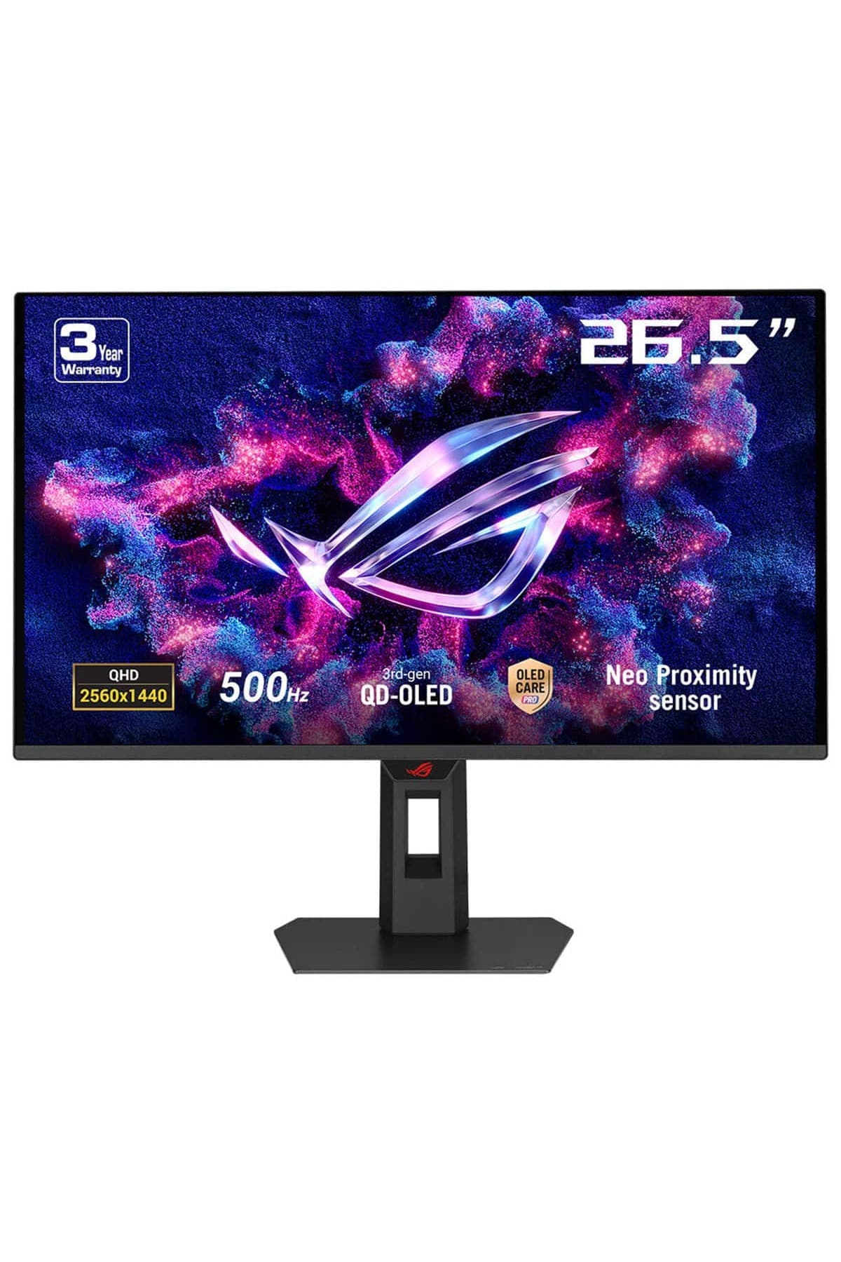ASUS ROG Strix OLED XG27AQDPG 26.5 inç 500Hz 0.03ms 2K QHD Adaptive Sync QD-OLED Pivot Monitör