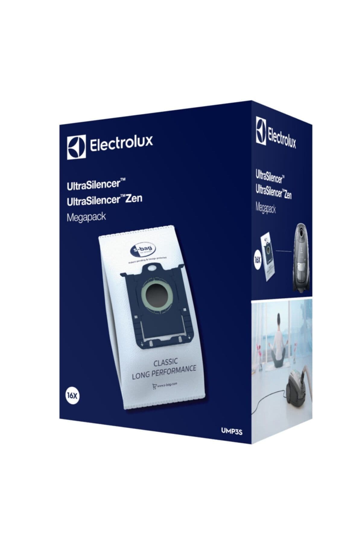 Electrolux Magic Bags | Ultra Silencer Elektrikli Süpürge Orijinal S-bag Toz Torba Mega Paketi 16'lı Ump3s