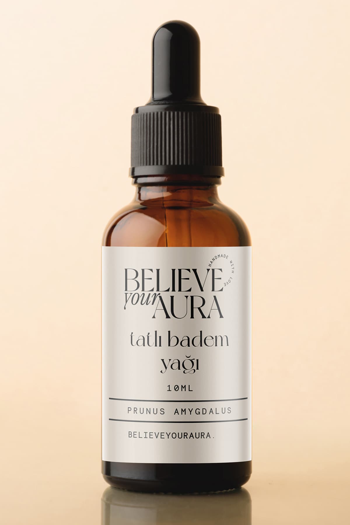 Believe Your Aura Tatlı Badem Yağı - %100 Saf ve Doğal Cilt Ve Saç Bakım Yağı - Sweet Almond Oil - 10 ml