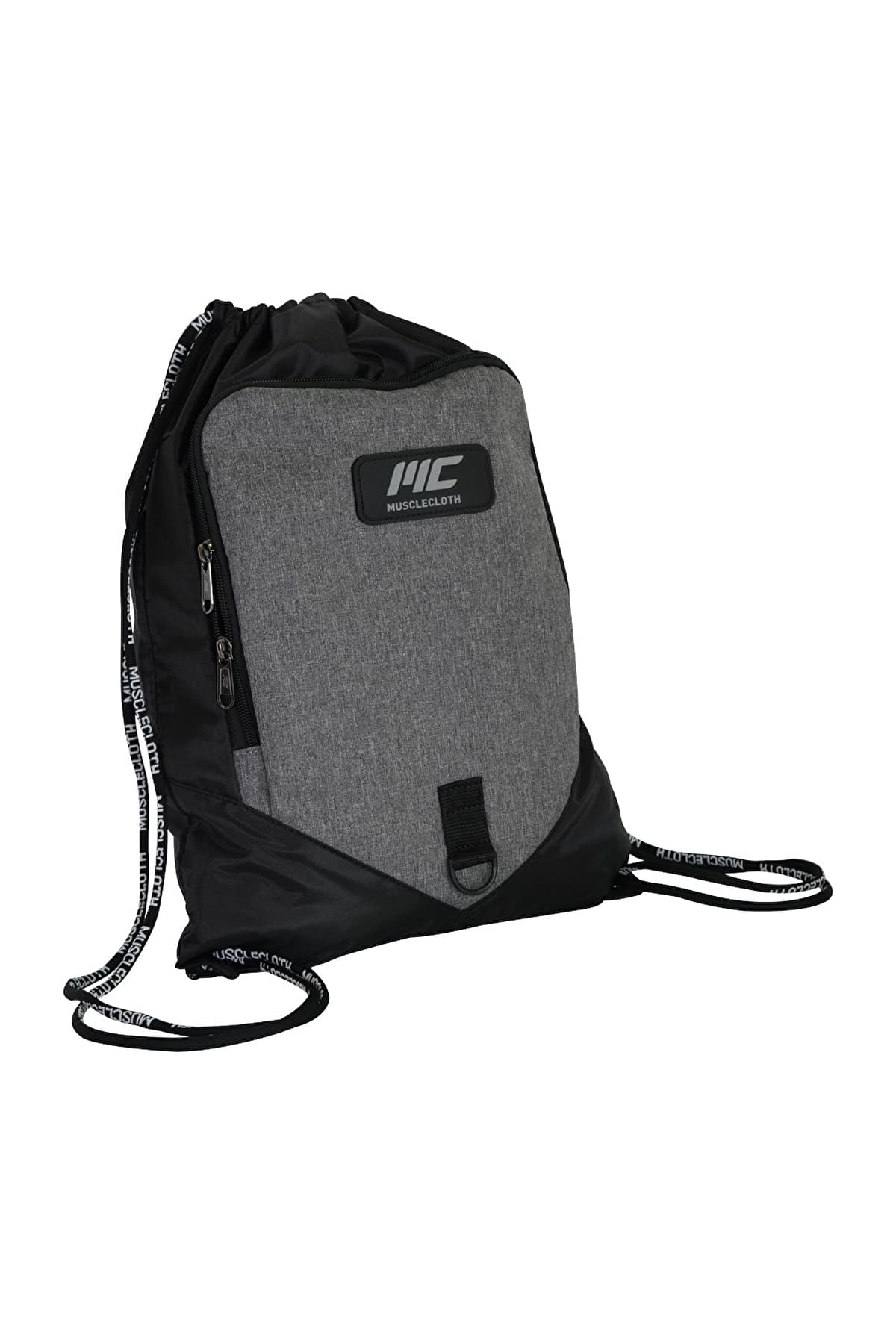 MUSCLECLOTH Sackpack Spor Çanta Siyah Gri