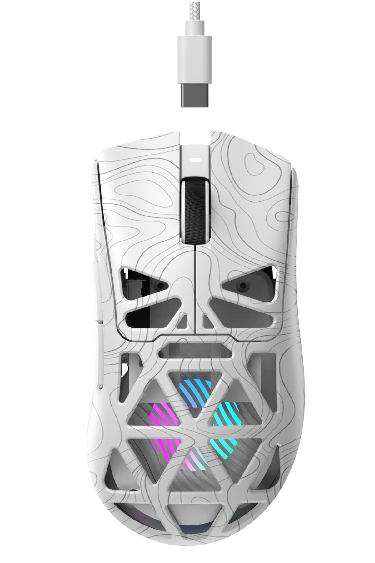 Havit Gamenote MS1043WB Kablosuz Gaming Mouse – 24K DPI, 2.4GHz + BT5.3 + Type-C, Hafif Tasarım, RGB