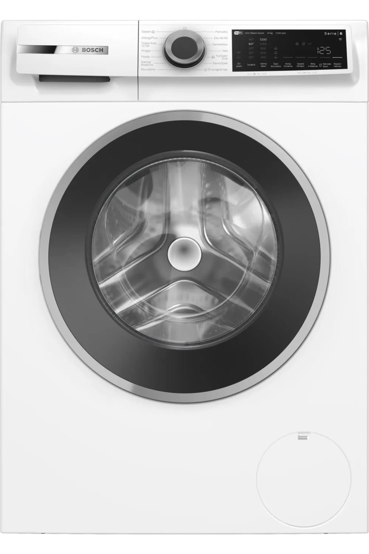 Bosch WGK252Z0TR Serie 6 Çamaşır Makinesi 10 kg 1200 dev.; /dak.; , Beyaz
