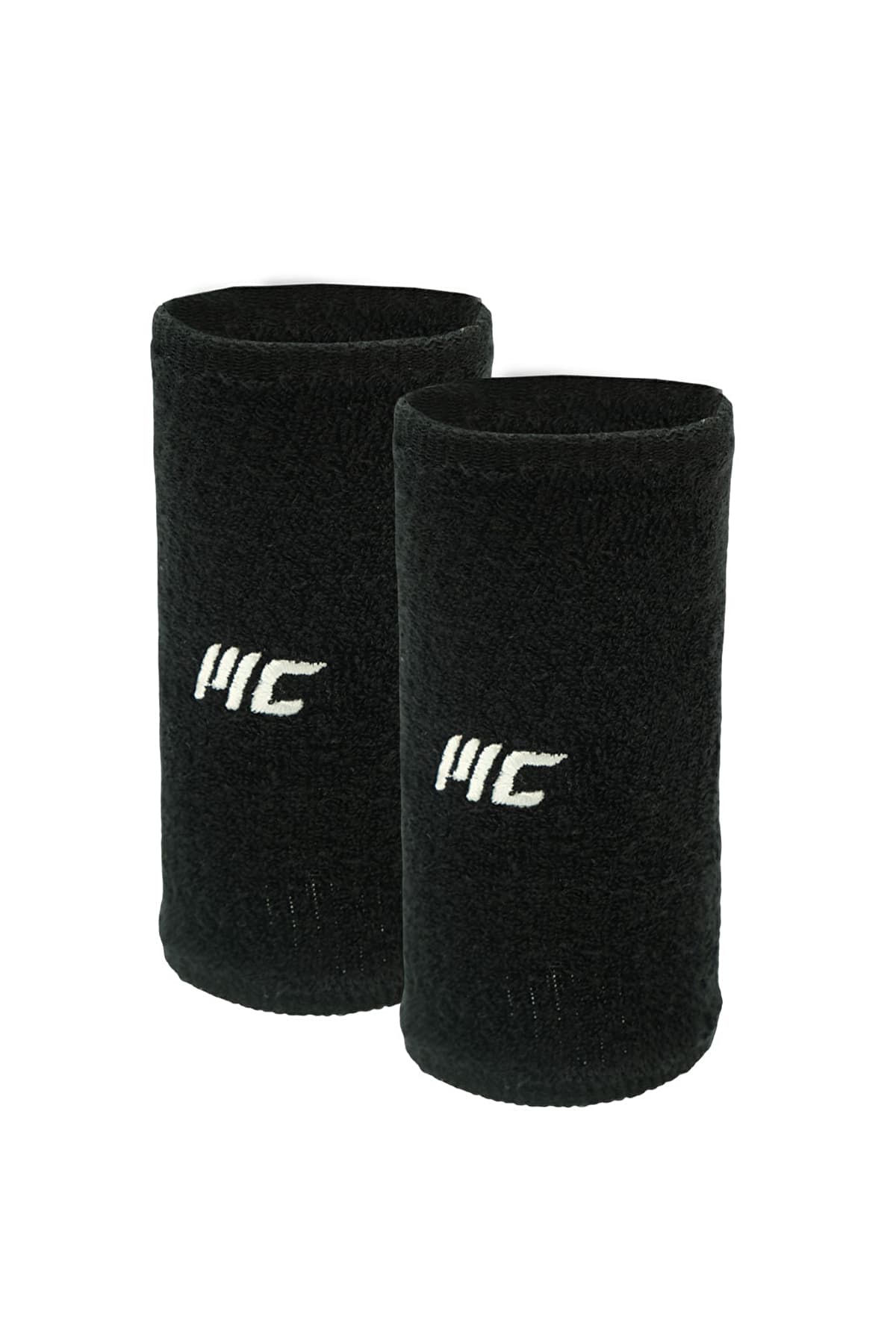 MUSCLECLOTH Training Uzun Havlu Bileklik 2'li Paket Siyah