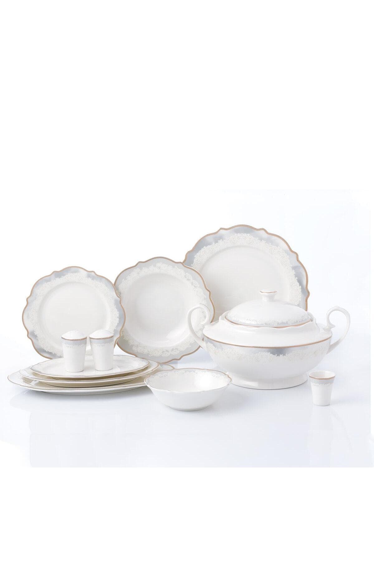 KORKMAZ Eliza Collection 60 Parça Yuvarlak Yemek Takımı A8244