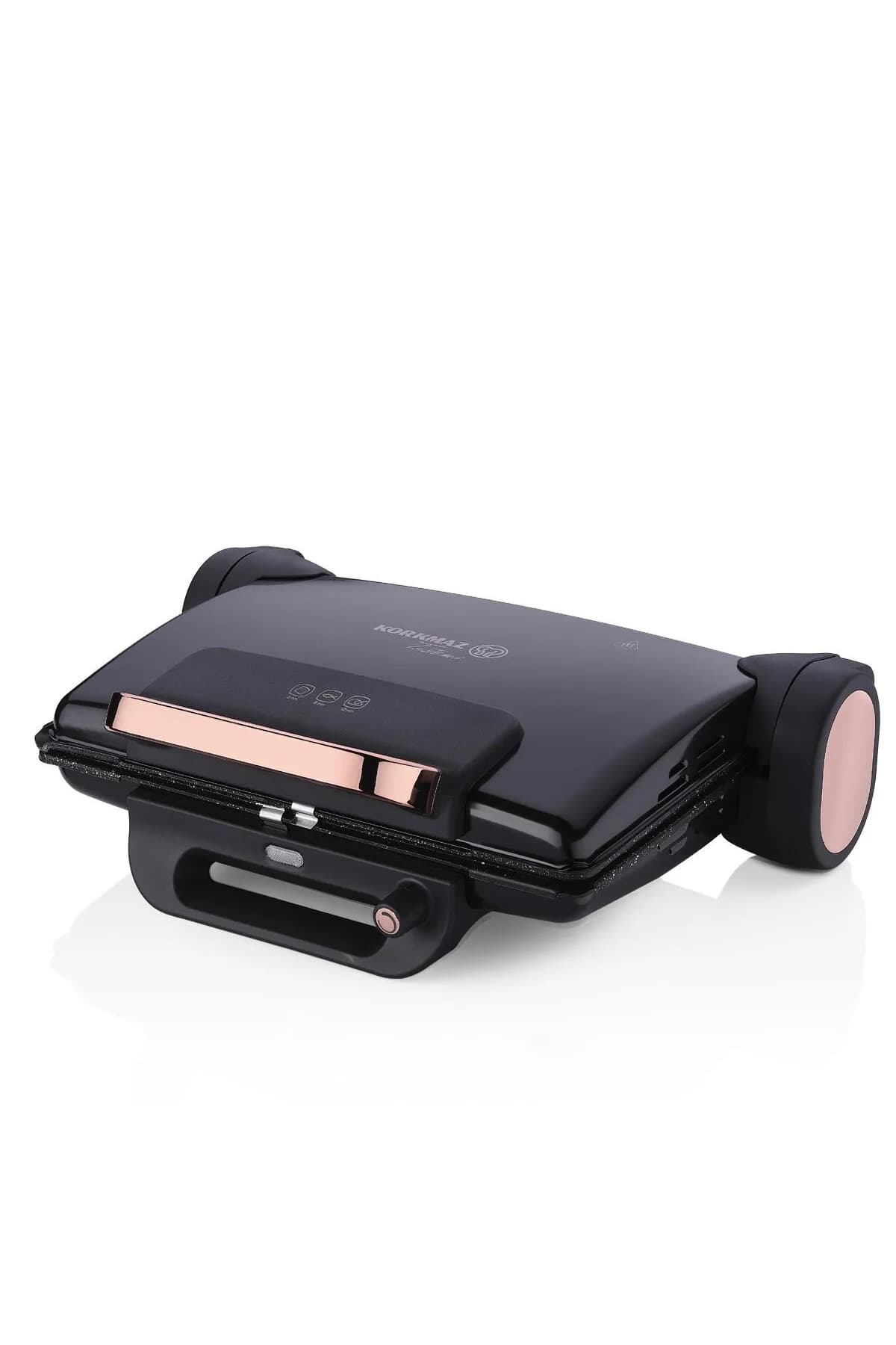 KORKMAZ Tostema Maxi Deluxe Tost Makinesi SiyahRosegold A811-08