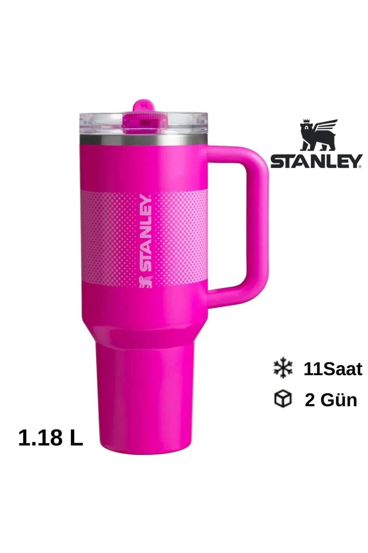 Stanley The Quencher ProTour Flip Straw Tumbler Pipetli Termos 1,18 LT Pipetli Matara FUŞYA