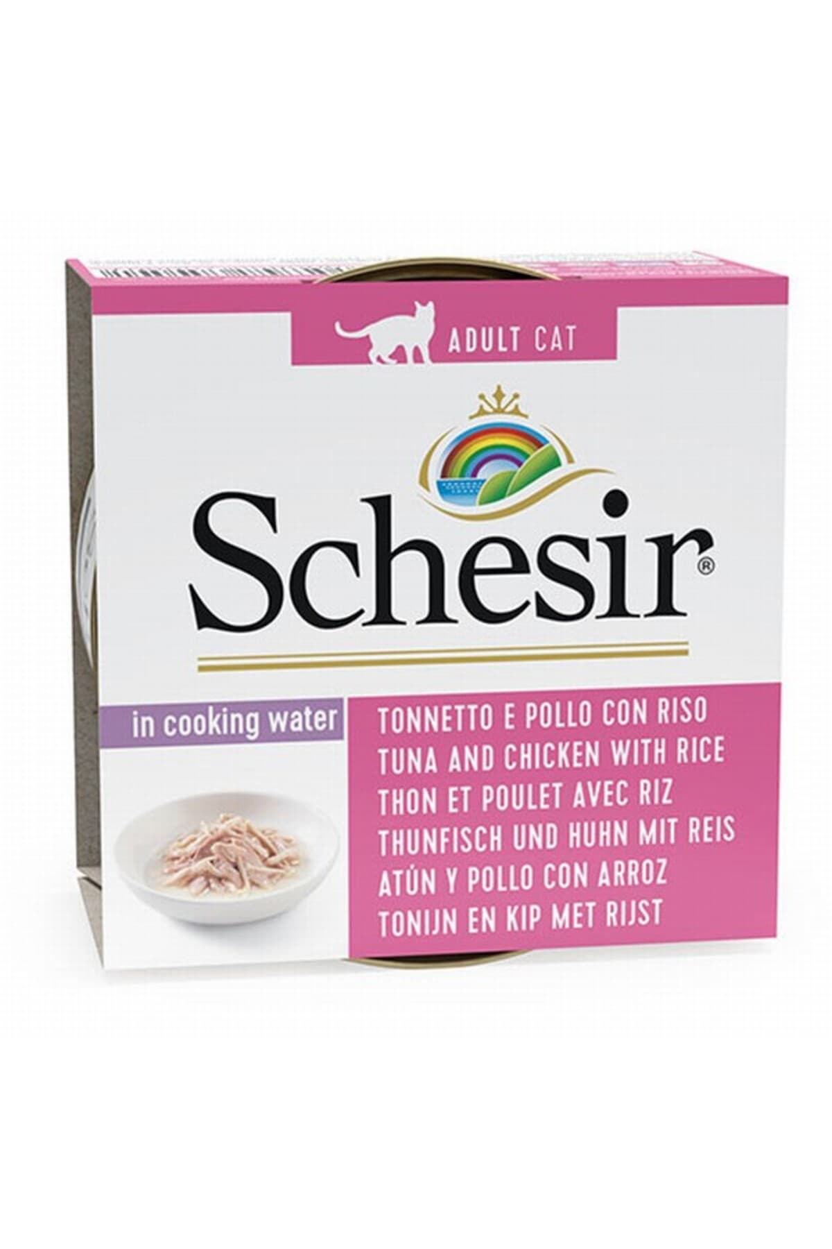 Schesir Cat Naturel Brine Tavuk Etli Pirinçli 85gr Skt: 07/2027