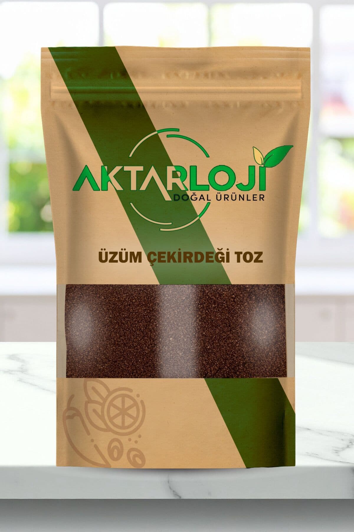 aktarloji 1 Kg Siyah Üzüm Çekirdeği Tozu / Yeni Öğütülmüş - Katkısız & Doğal