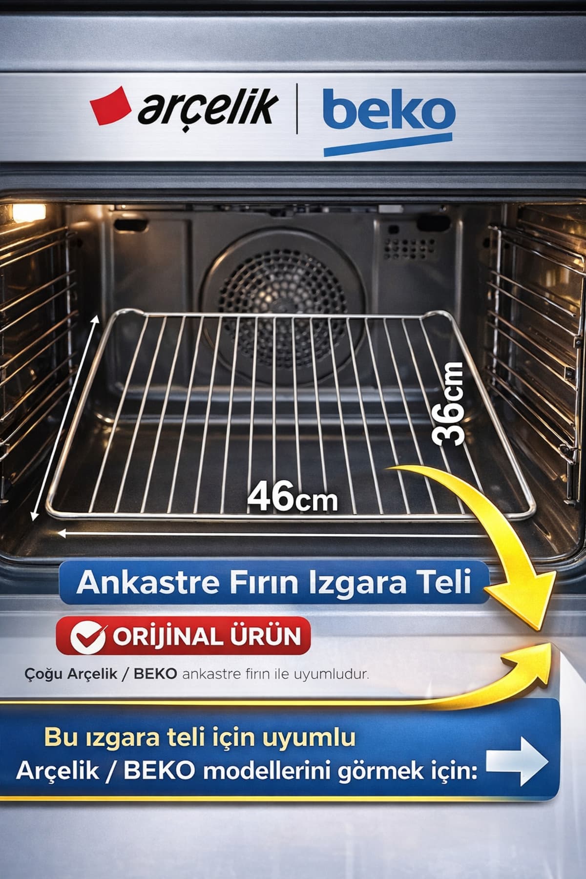 Arçelik Izgara Tel Standart Ankastre Fırın 240440101