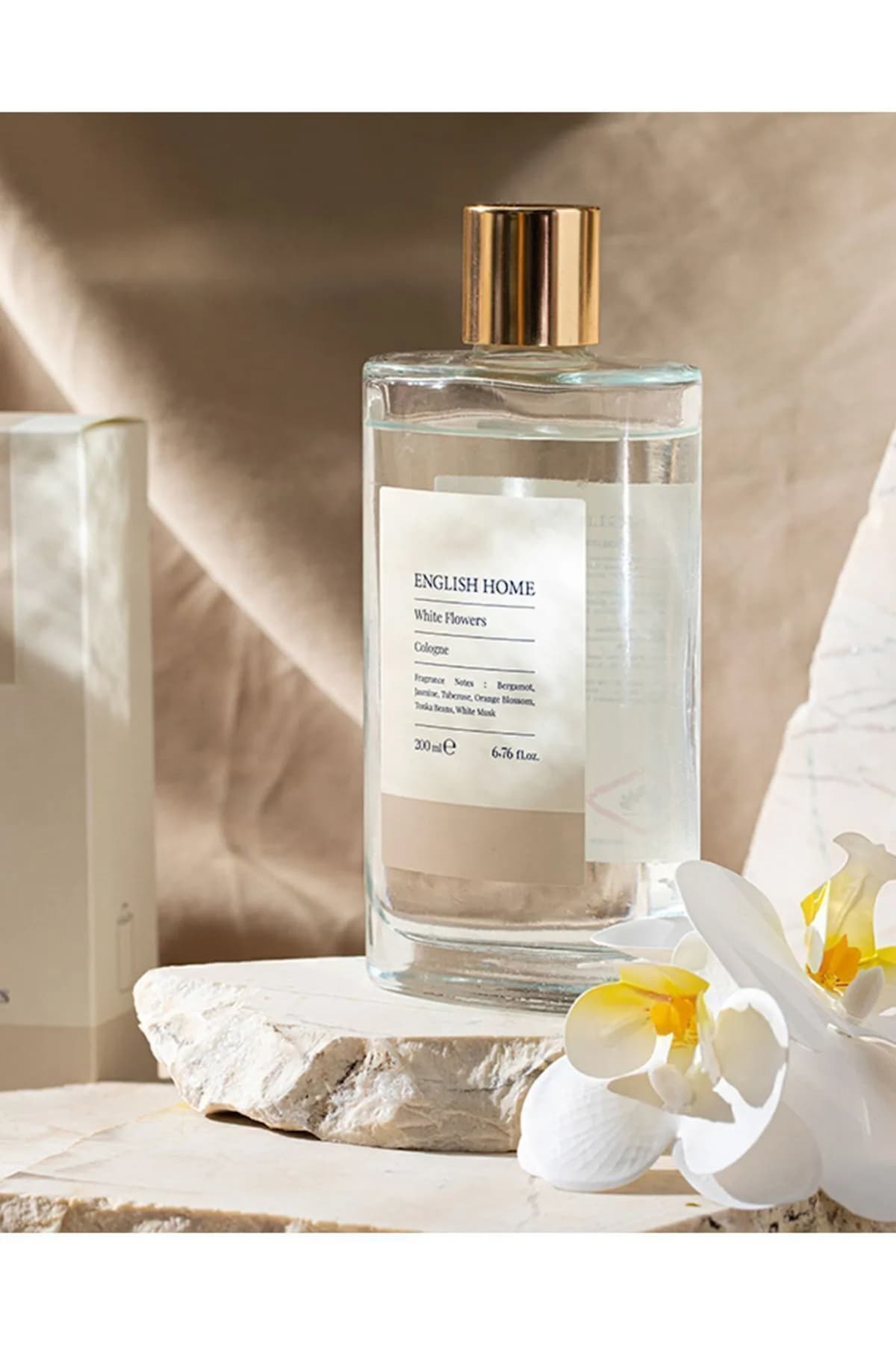 English Home Beyaz Çiçekler Kolonya 200 ml Bej (26.01.2026)