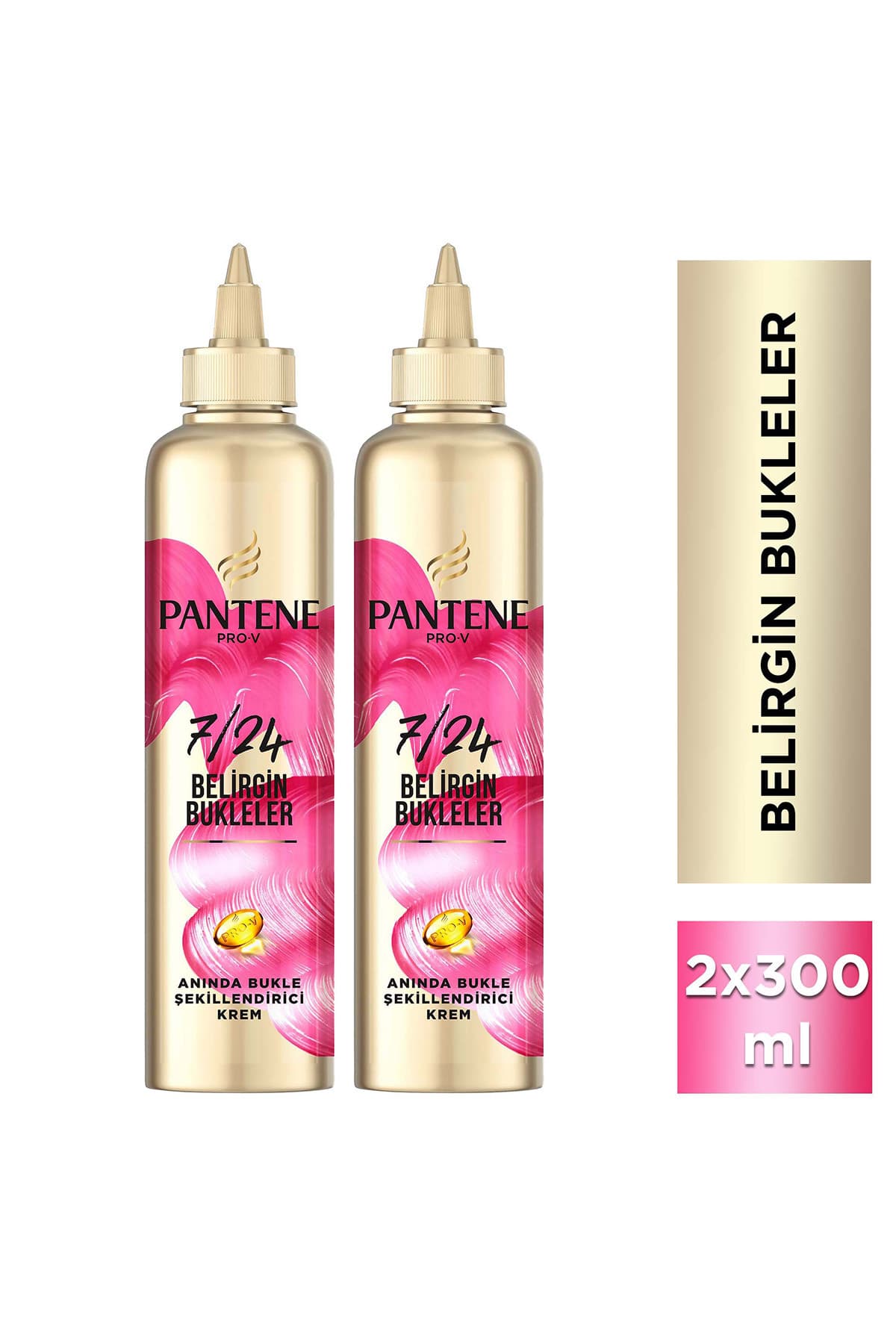 Pantene 7/24 Saç Bakım Kremi Anında Bukle Şekillendirici 300 ml x 2 Adet