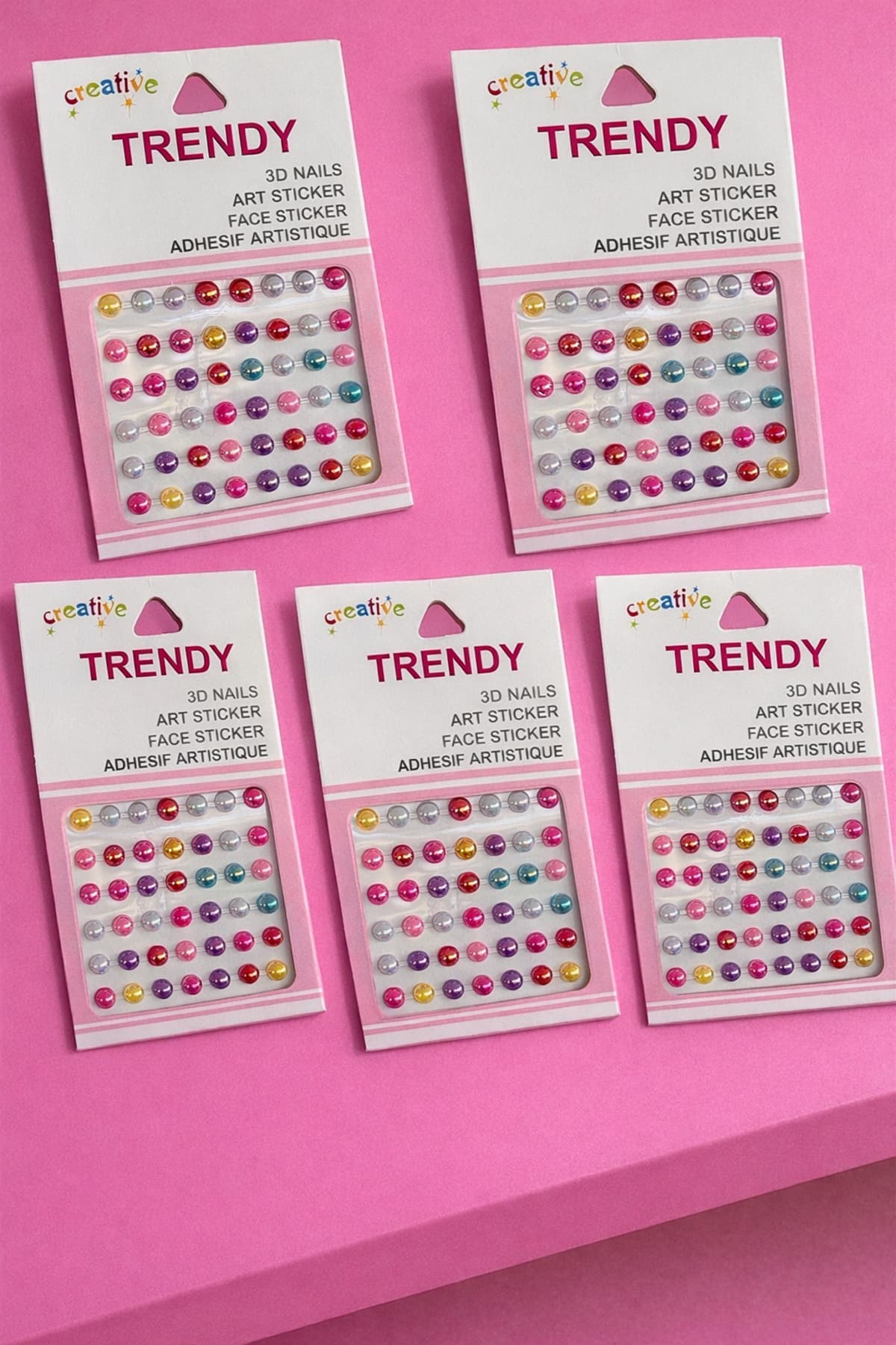 Takıştır Vücut Ve Yüz Taşı/ Karışık Renk Incili Sticker
