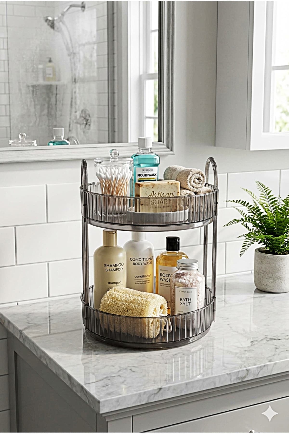 UNIQUE ME Banyo Düzenleyici Organizer Duman