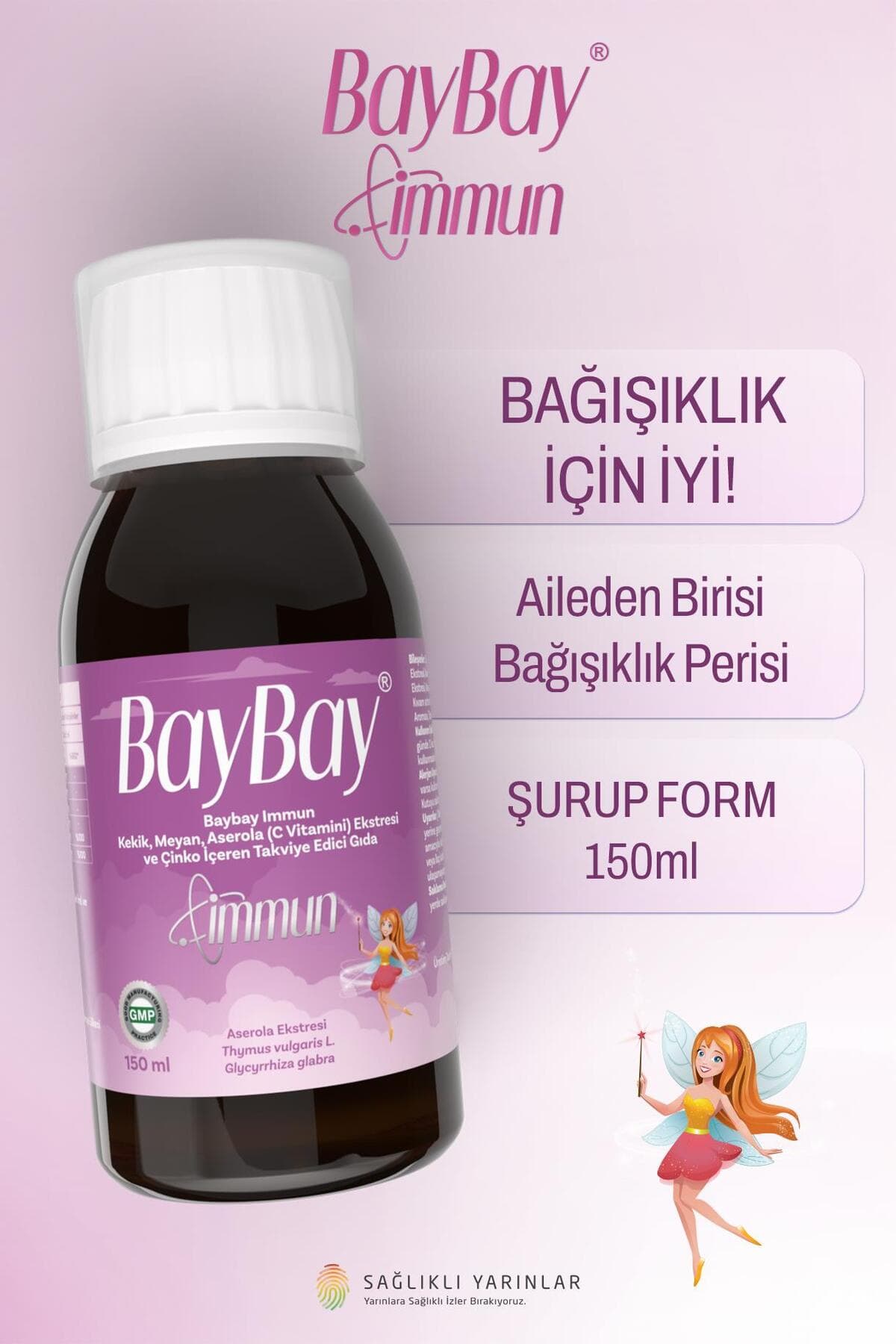 BayBay Immun Kekik, Meyan, Aserola (C Vitamini) Ekstresi ve Çinko İçeren Takviye Edici Gıda
